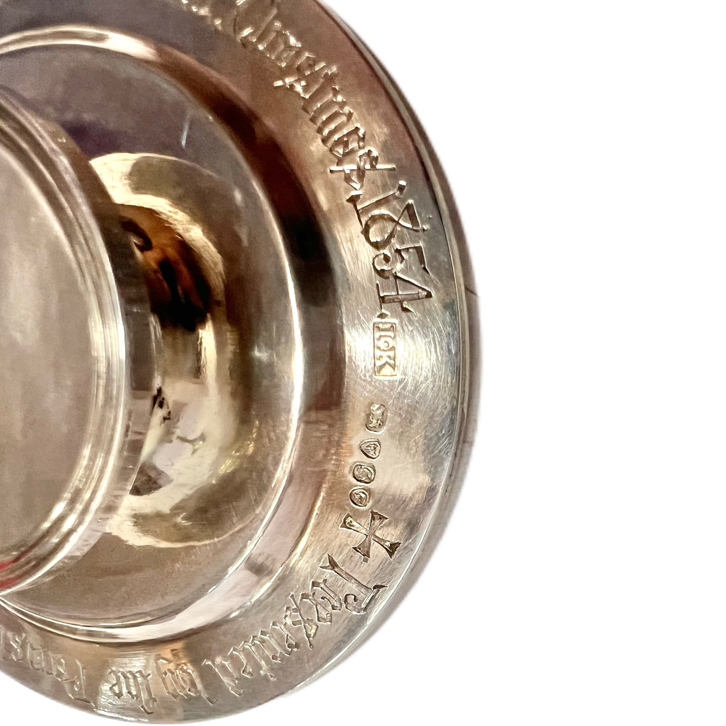 High Victorian gilt and sterling silver travelling communion set