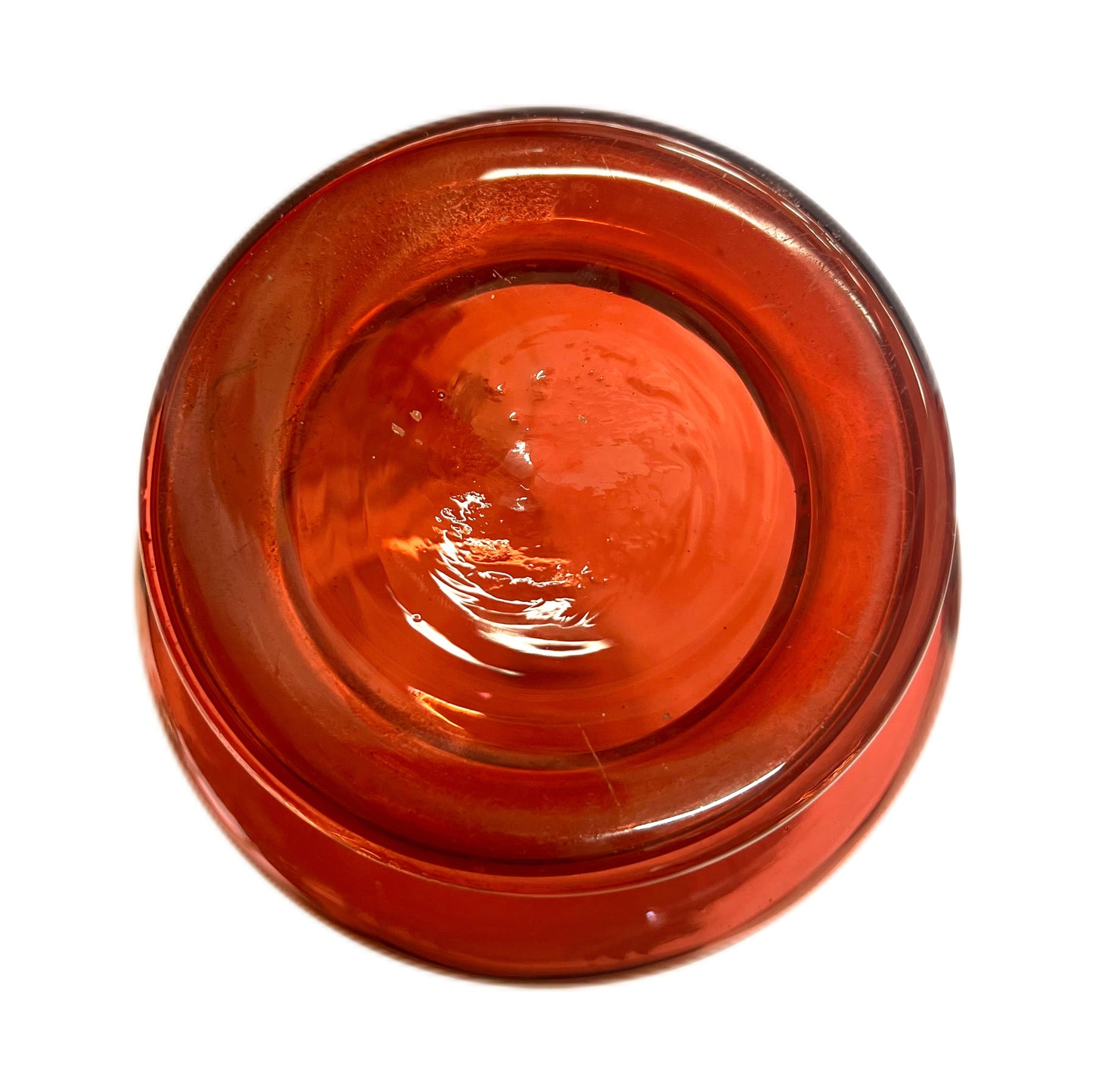 Jarrón antiguo de cristal color arándano soplado a mano de Mary Gregory, circa 1880-1900.