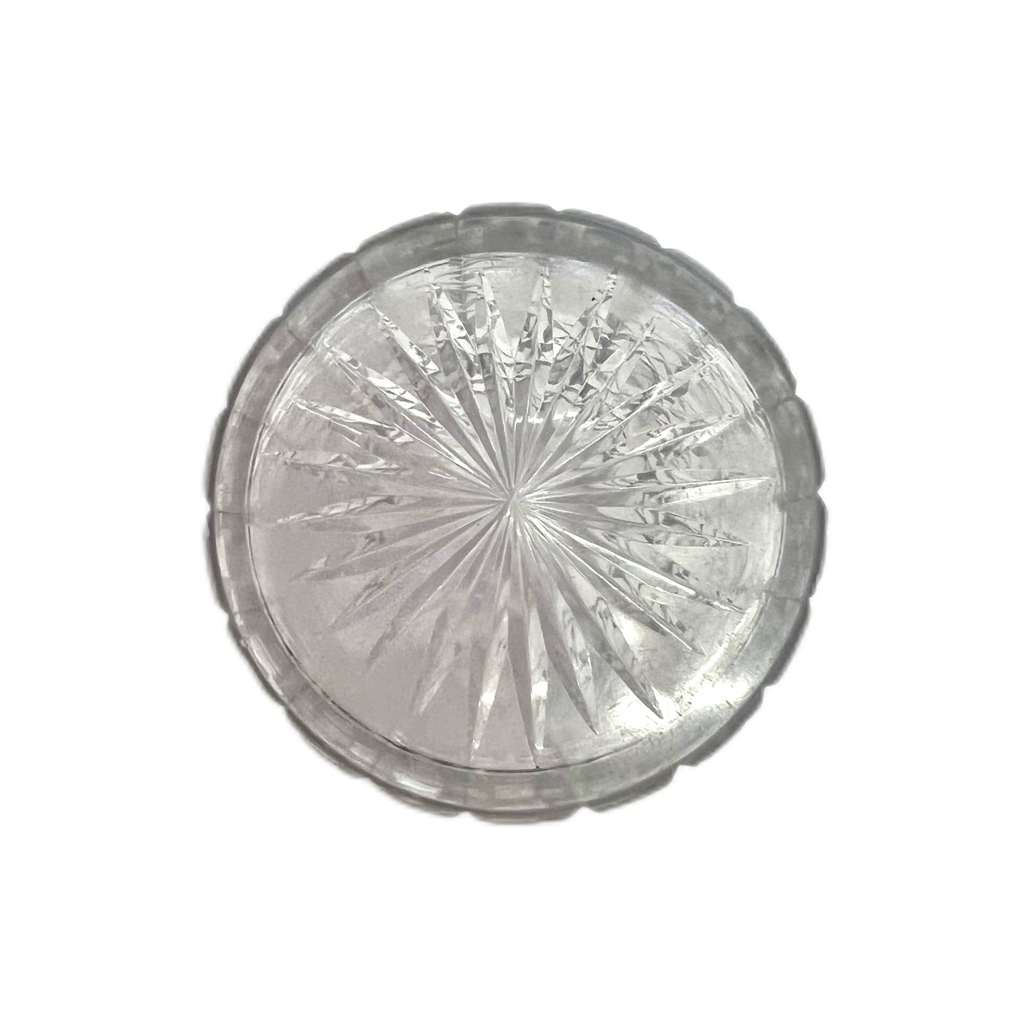 Late Victorian sterling silver and cut glass toiletry jar