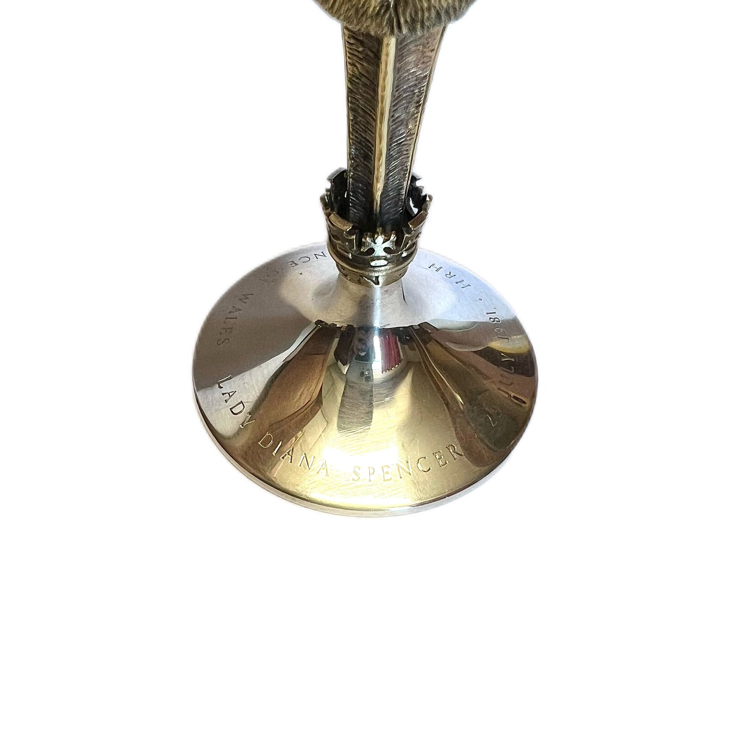 Stunning QEII Stuart Devlin 1981 Royal Wedding sterling silver and gilt goblet