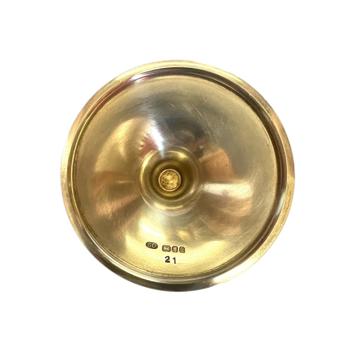 Stunning QEII Stuart Devlin 1981 Royal Wedding sterling silver and gilt goblet