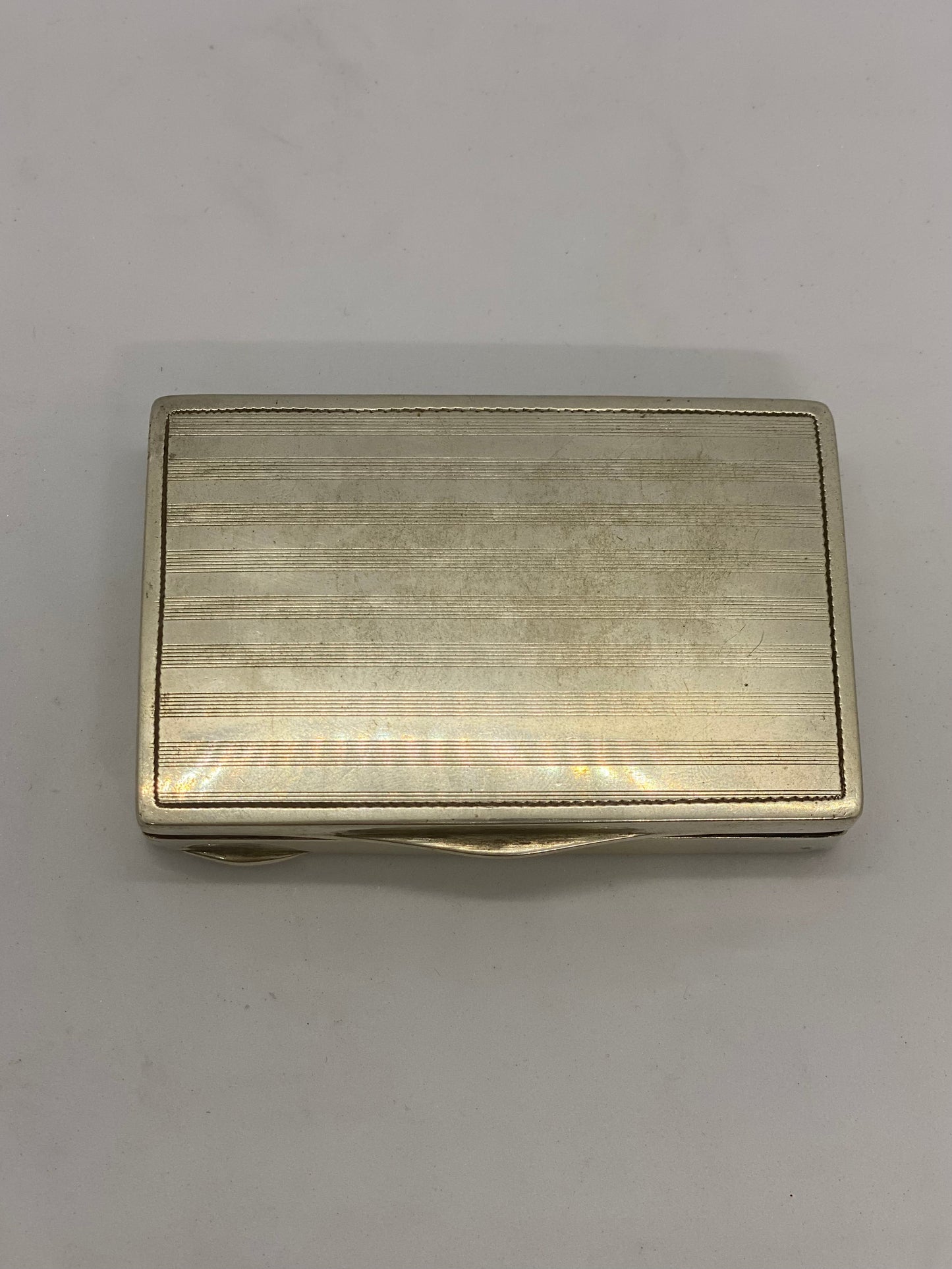 Antique Dutch Silver Box in 800 silver, circa 1910 to 1930s