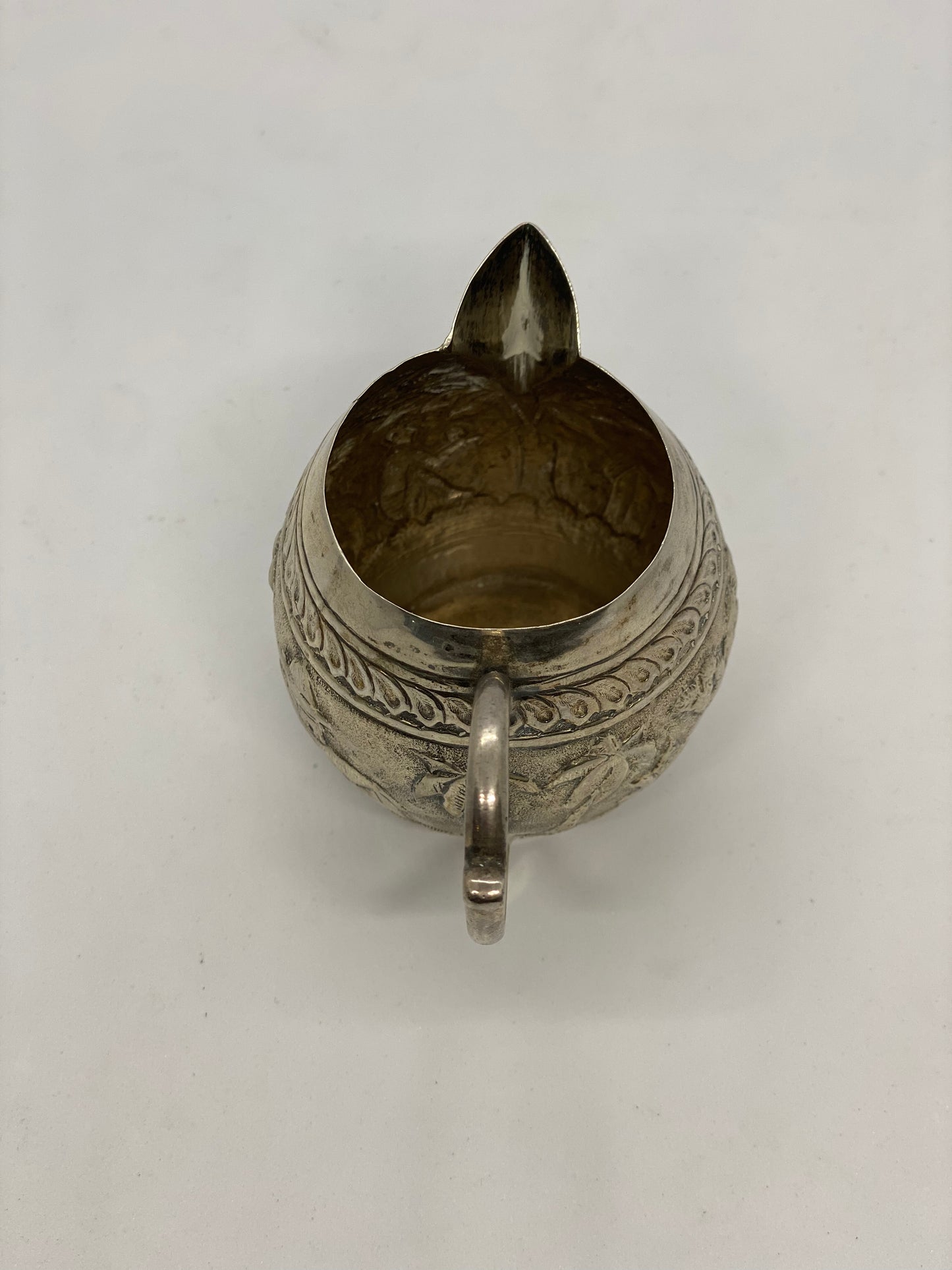 Antique Southeast Asian possibly Luck Now Indian Silver Jug