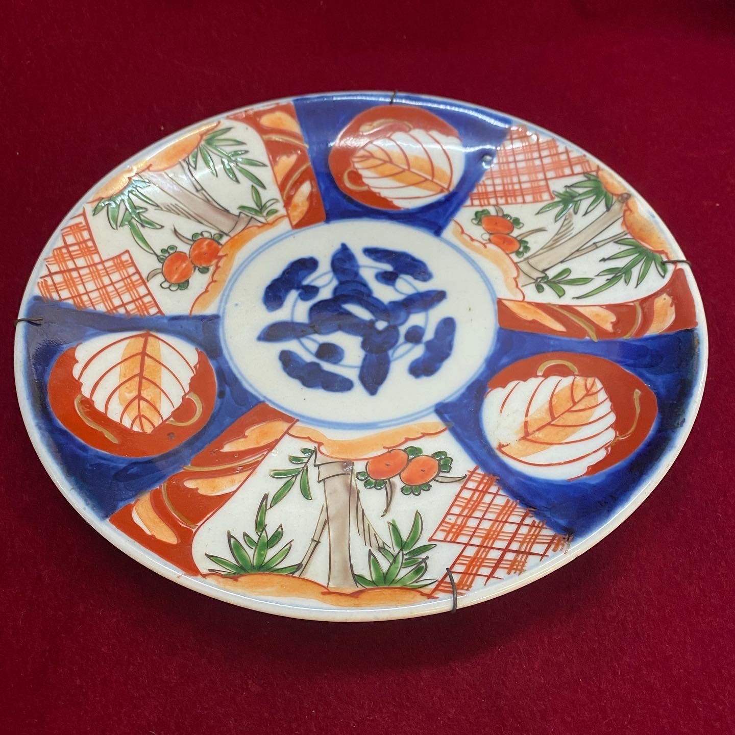 19th century Japanese Imari plate store hand painted 4.5 inch