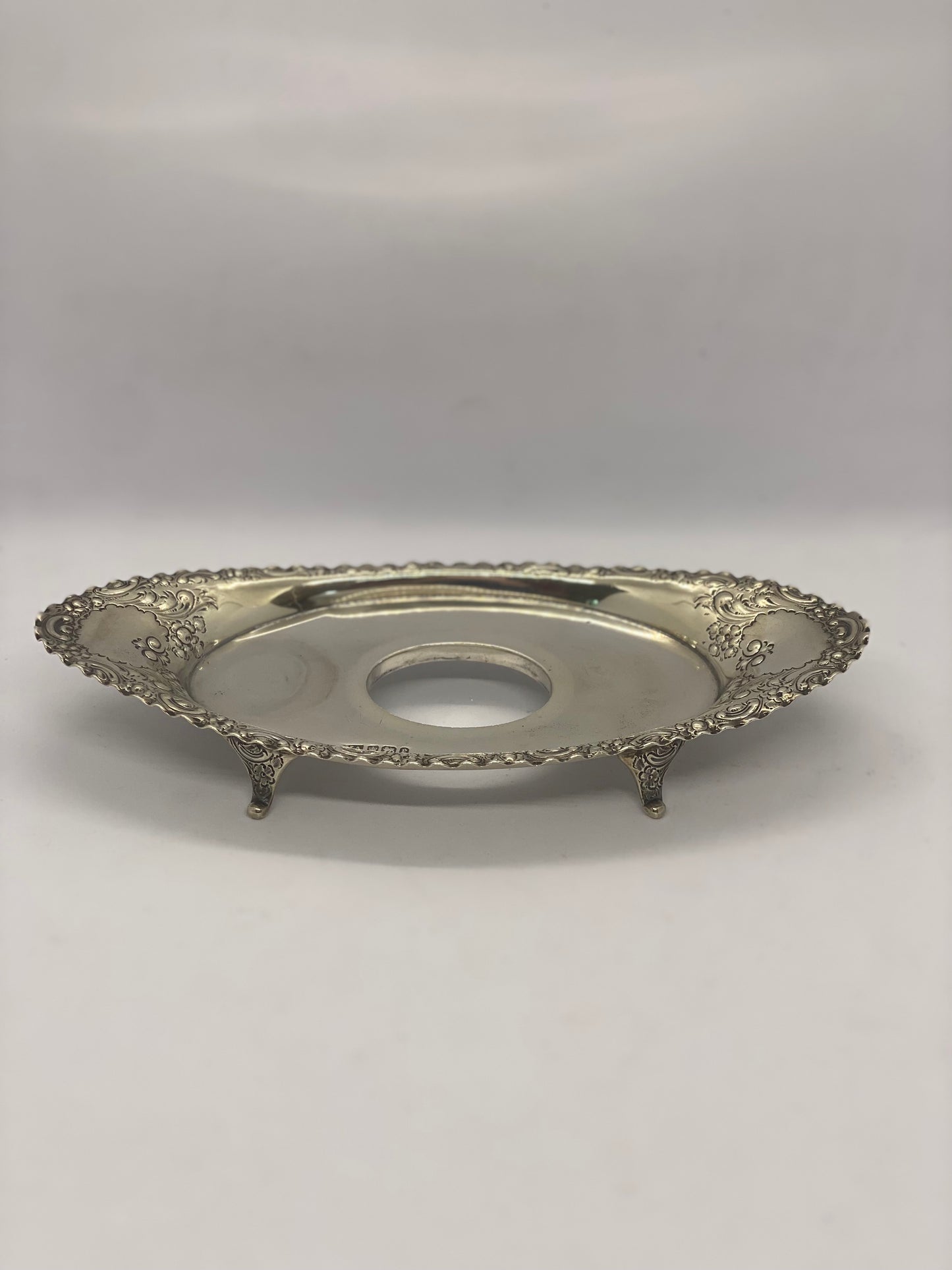 Antique Sterling Silver Ink Stand / Dish Hallmarked Sheffield 1897