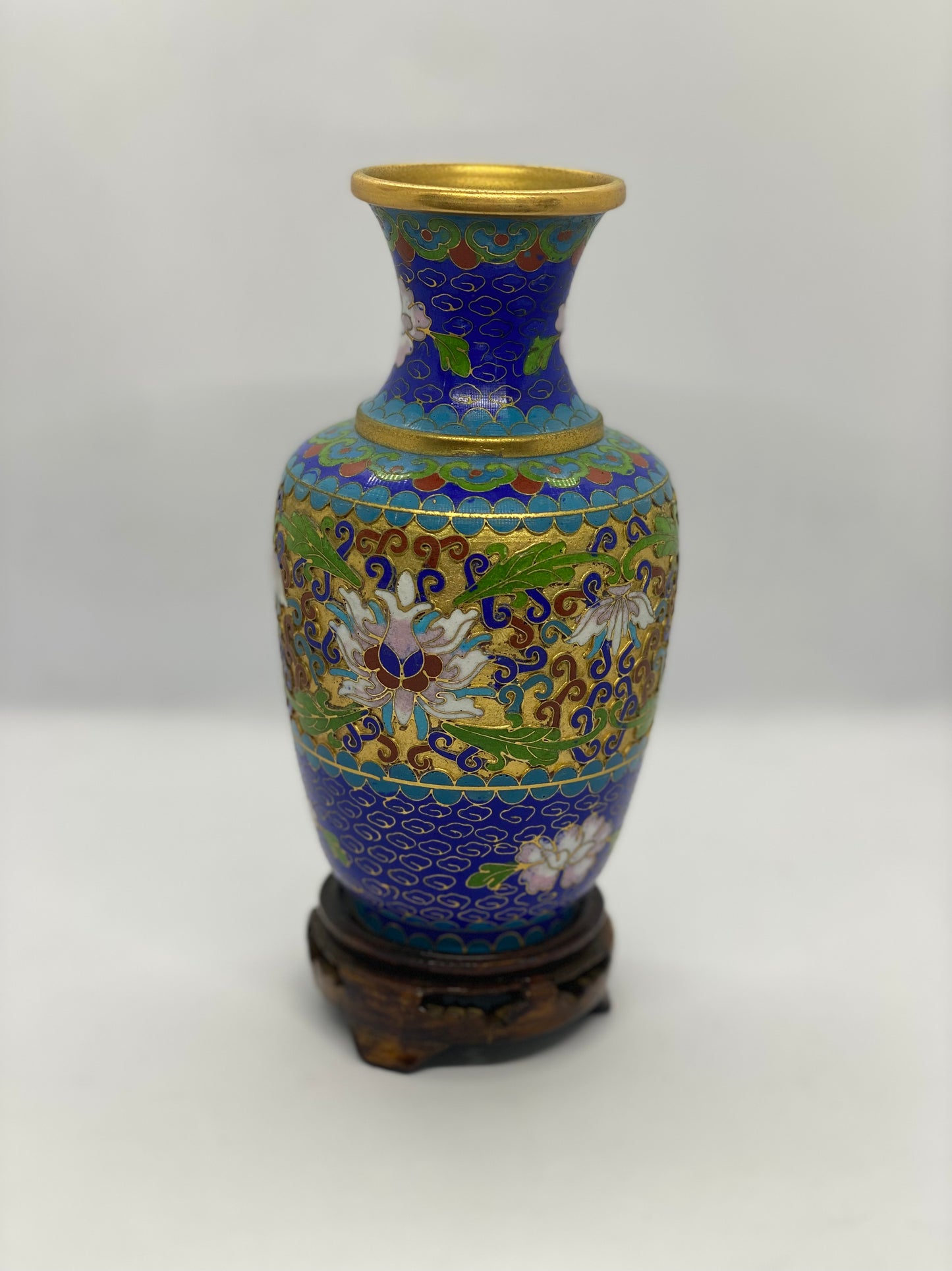 1053 中国 景泰藍 七宝 琺瑯 花瓶 2客 時代物 古董(非常古老)中国景泰蓝花瓶|缓存古董– cacheantiquessydney