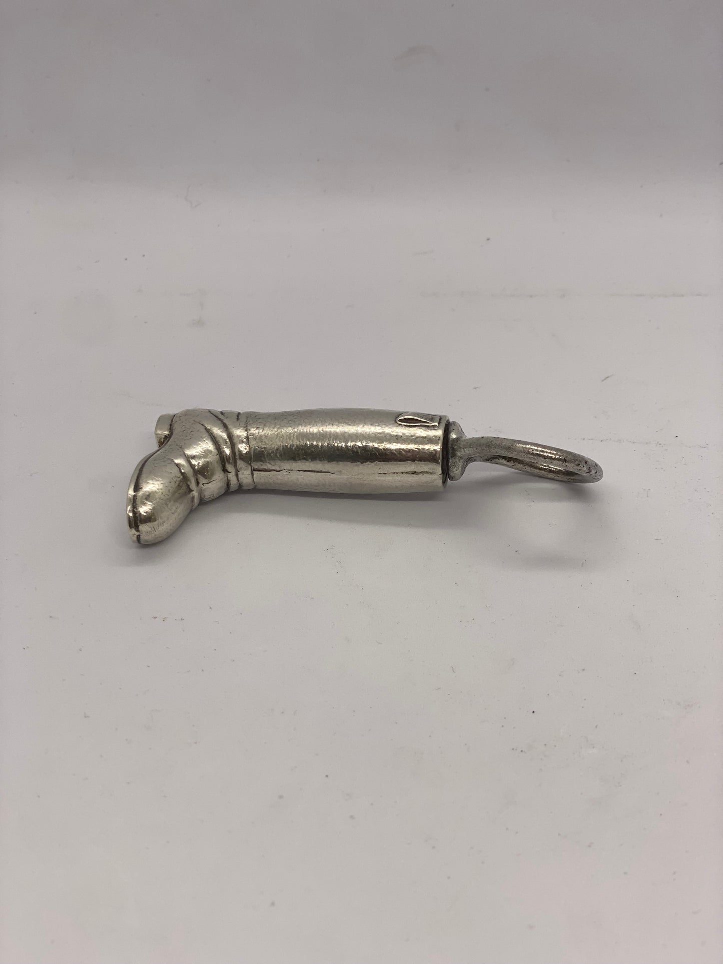 Sterling Silver Riding Boot Bottle Opener / Corkscrew by Important US Maker Blackinton Silversmiths