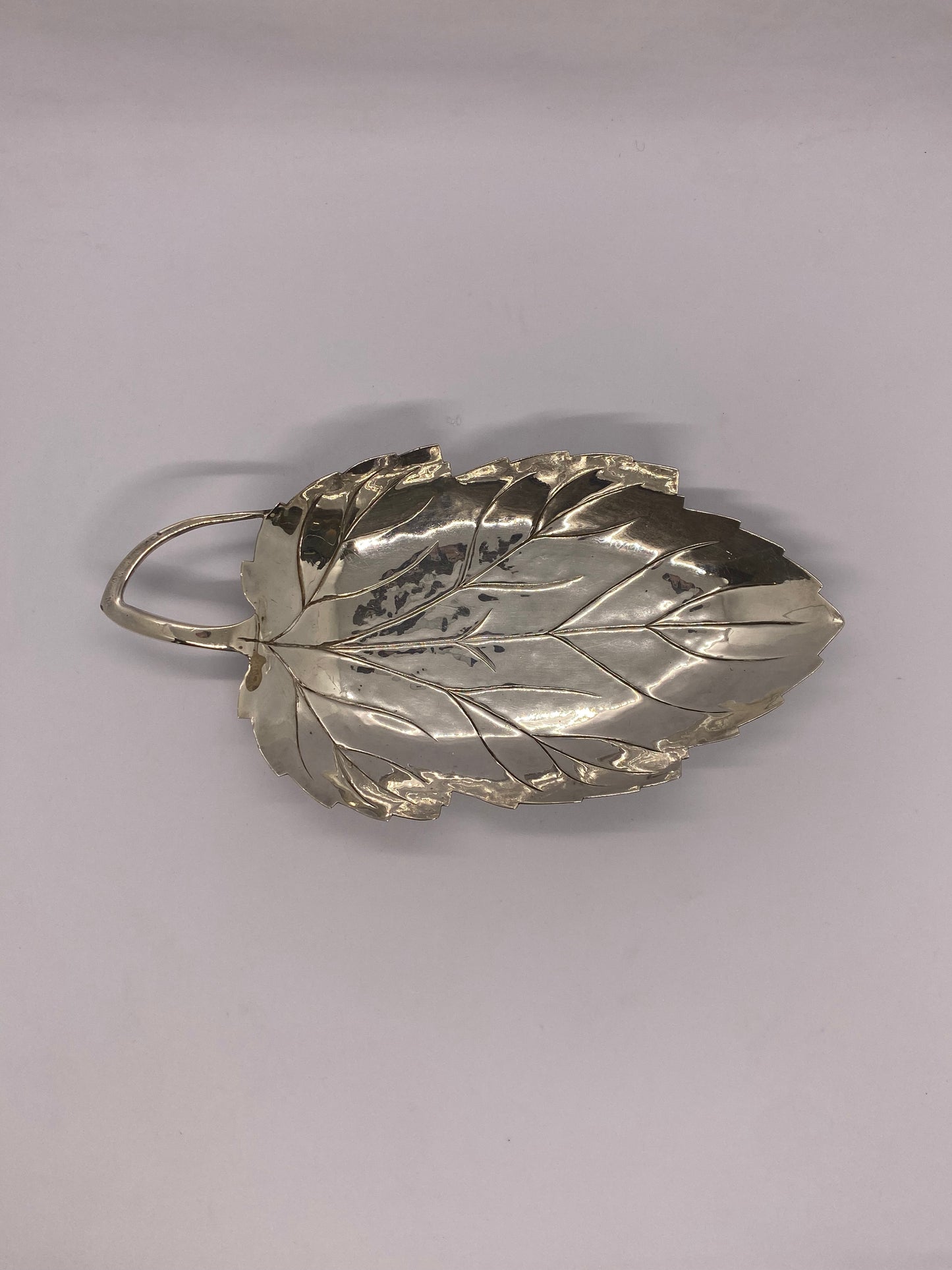 Beautiful Vintage Sterling Silver Leaf Dish