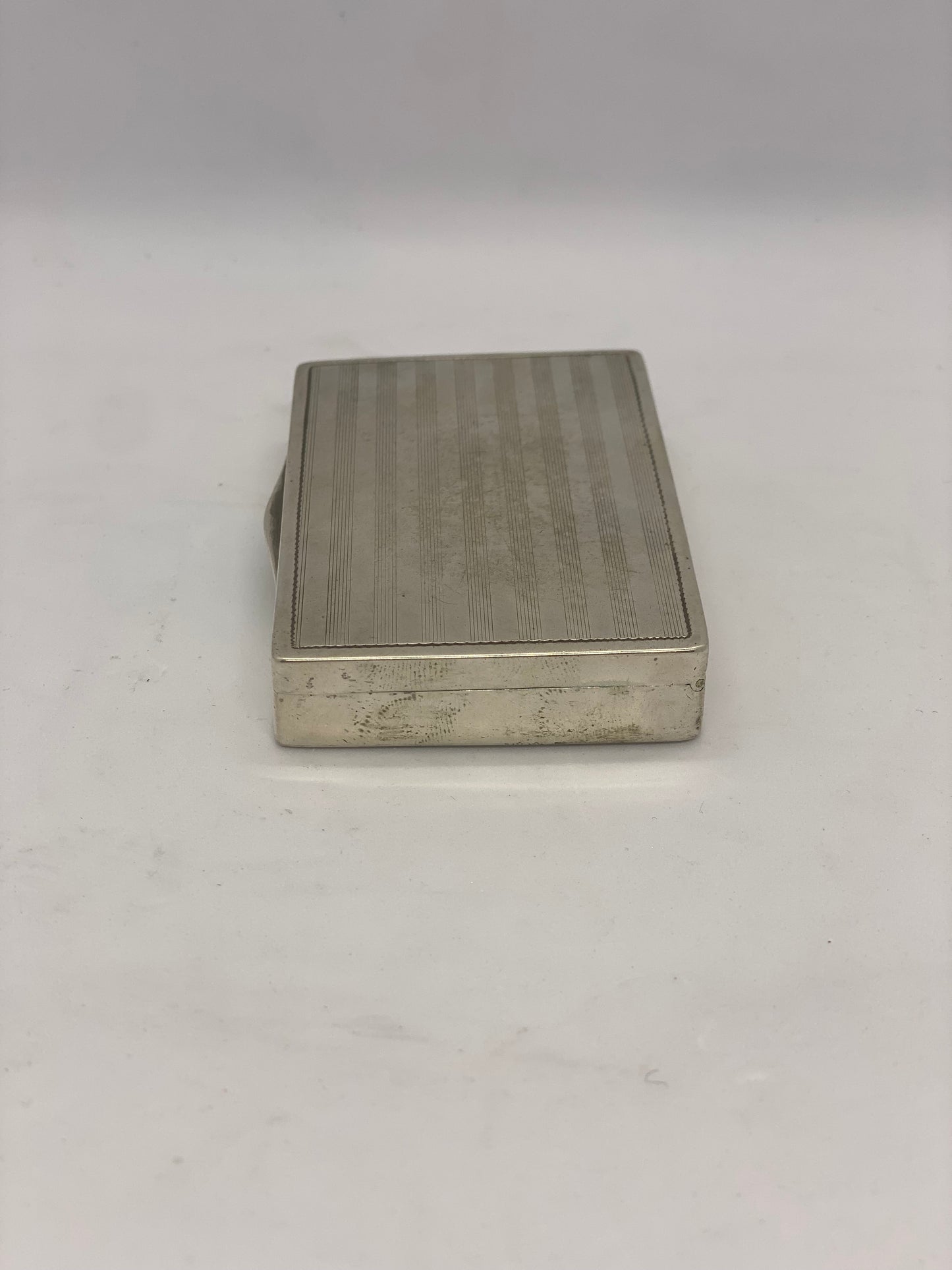 Antique Dutch Silver Box in 800 silver, circa 1910 to 1930s