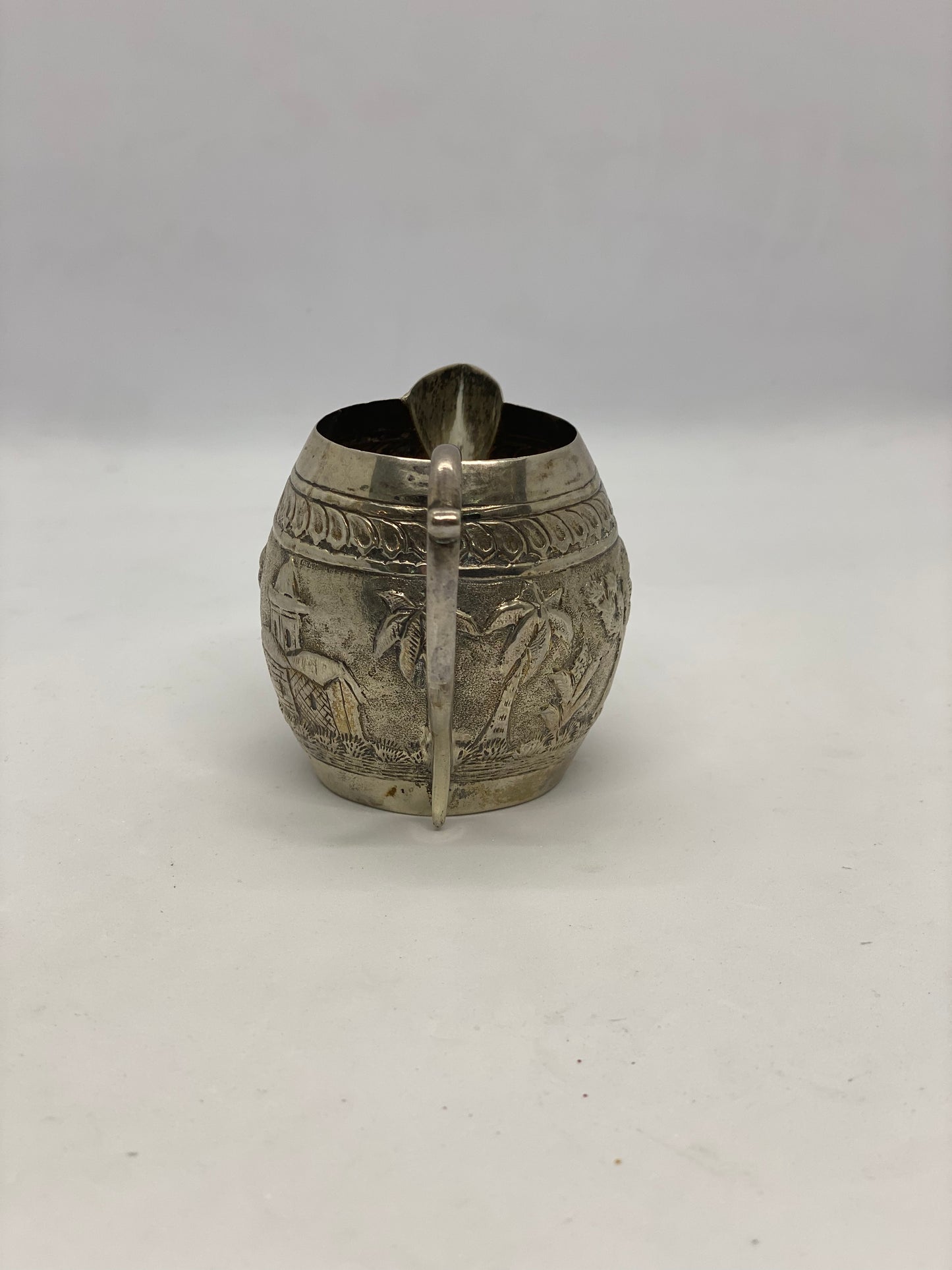 Antique Southeast Asian possibly Luck Now Indian Silver Jug