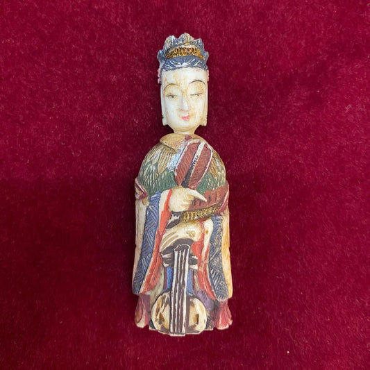 Late Qing Ivory figural snuff bottle
