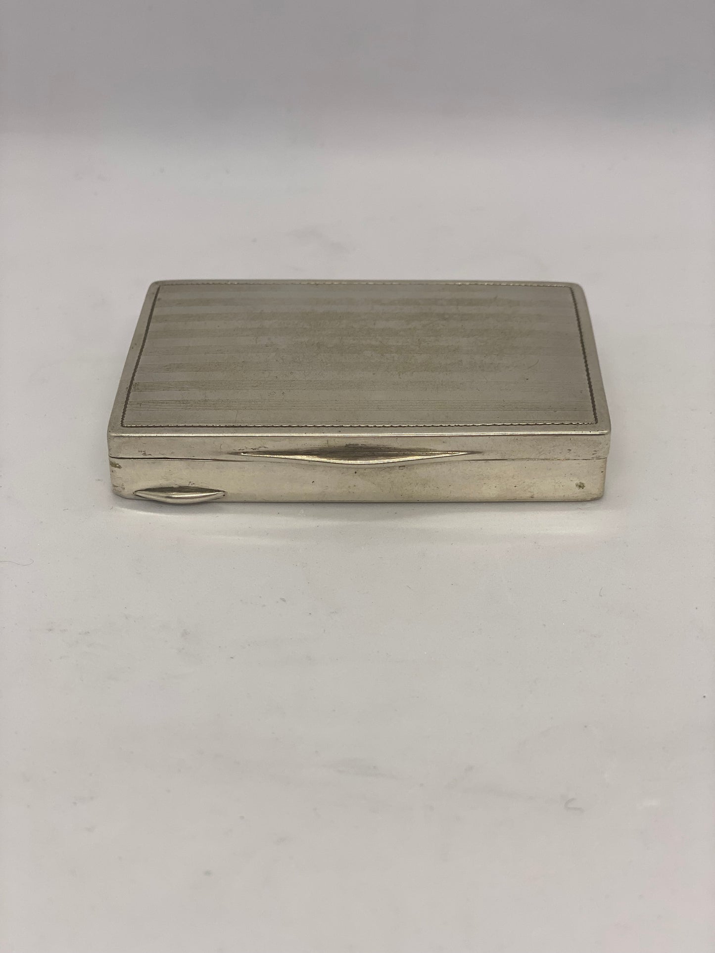 Antique Dutch Silver Box in 800 silver, circa 1910 to 1930s