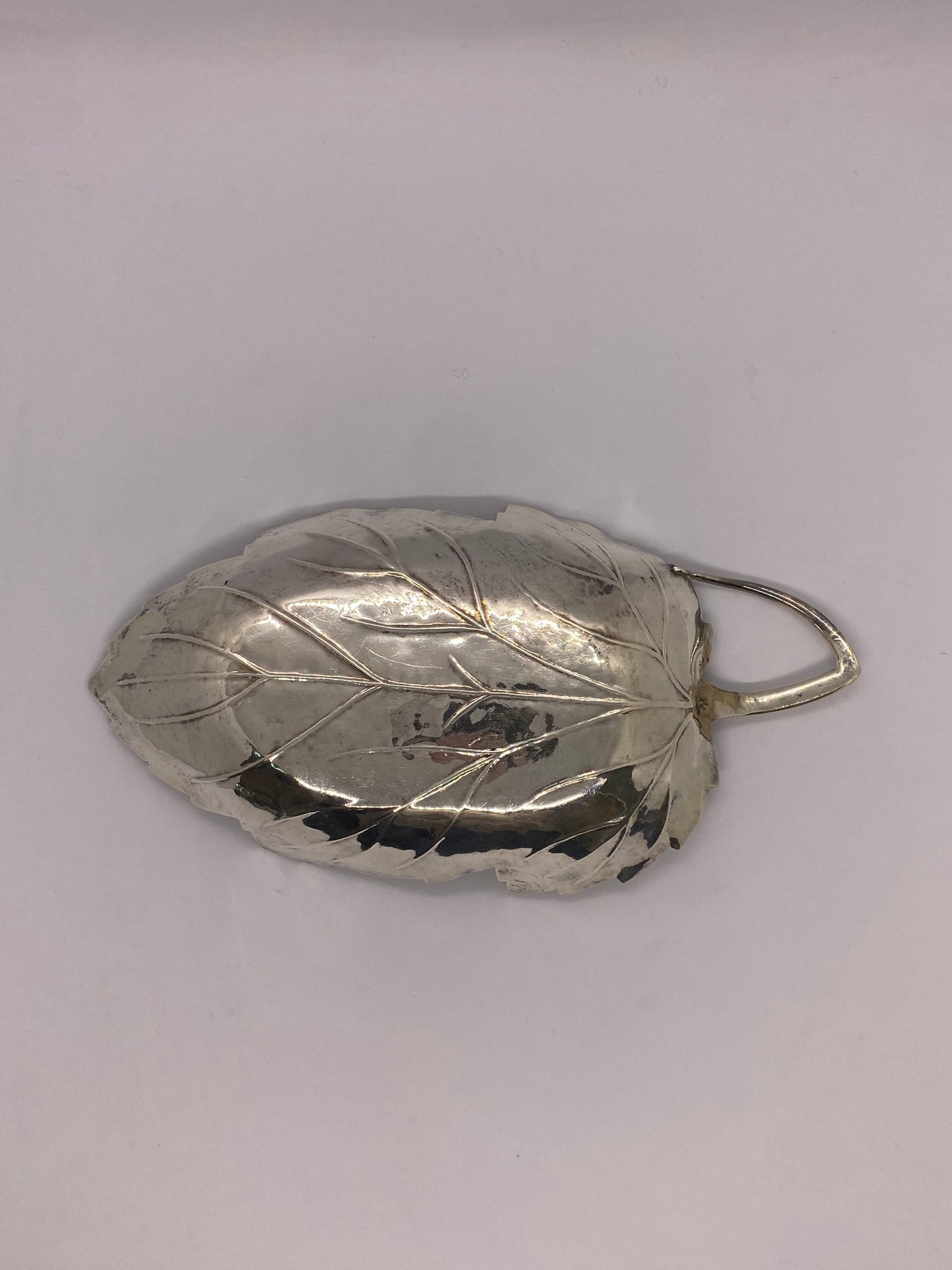 Beautiful Vintage Sterling Silver Leaf Dish