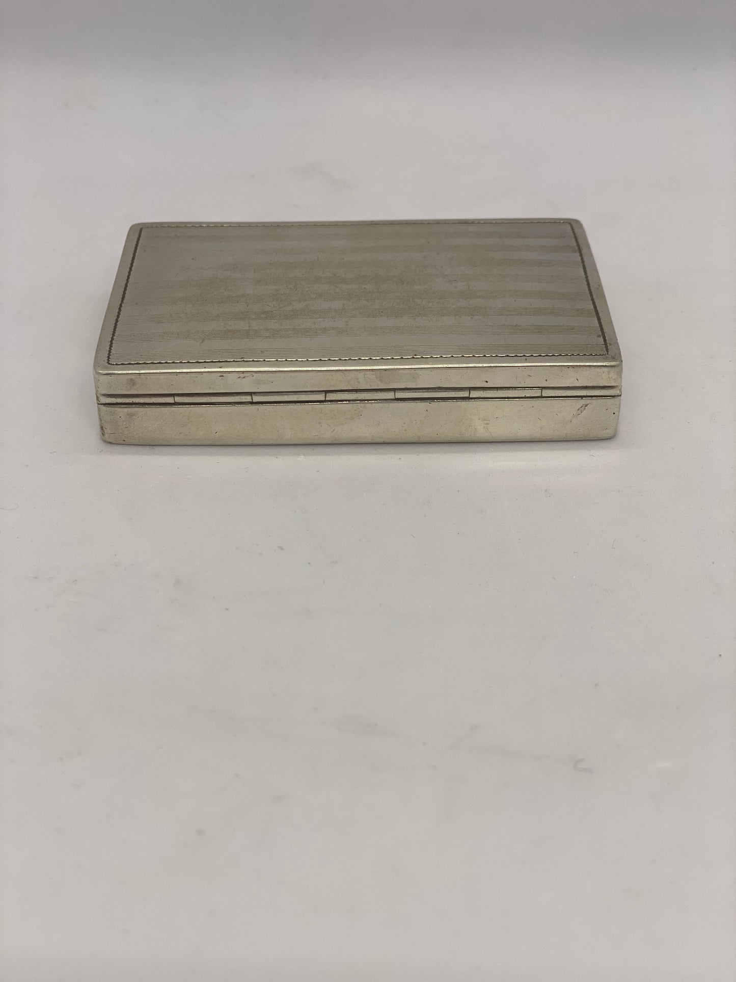 Antique Dutch Silver Box in 800 silver, circa 1910 to 1930s