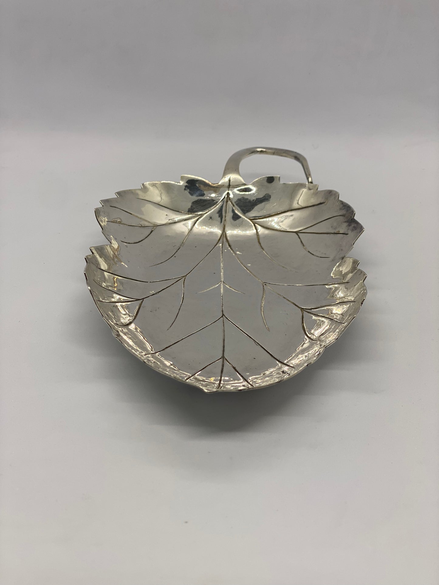 Beautiful Vintage Sterling Silver Leaf Dish