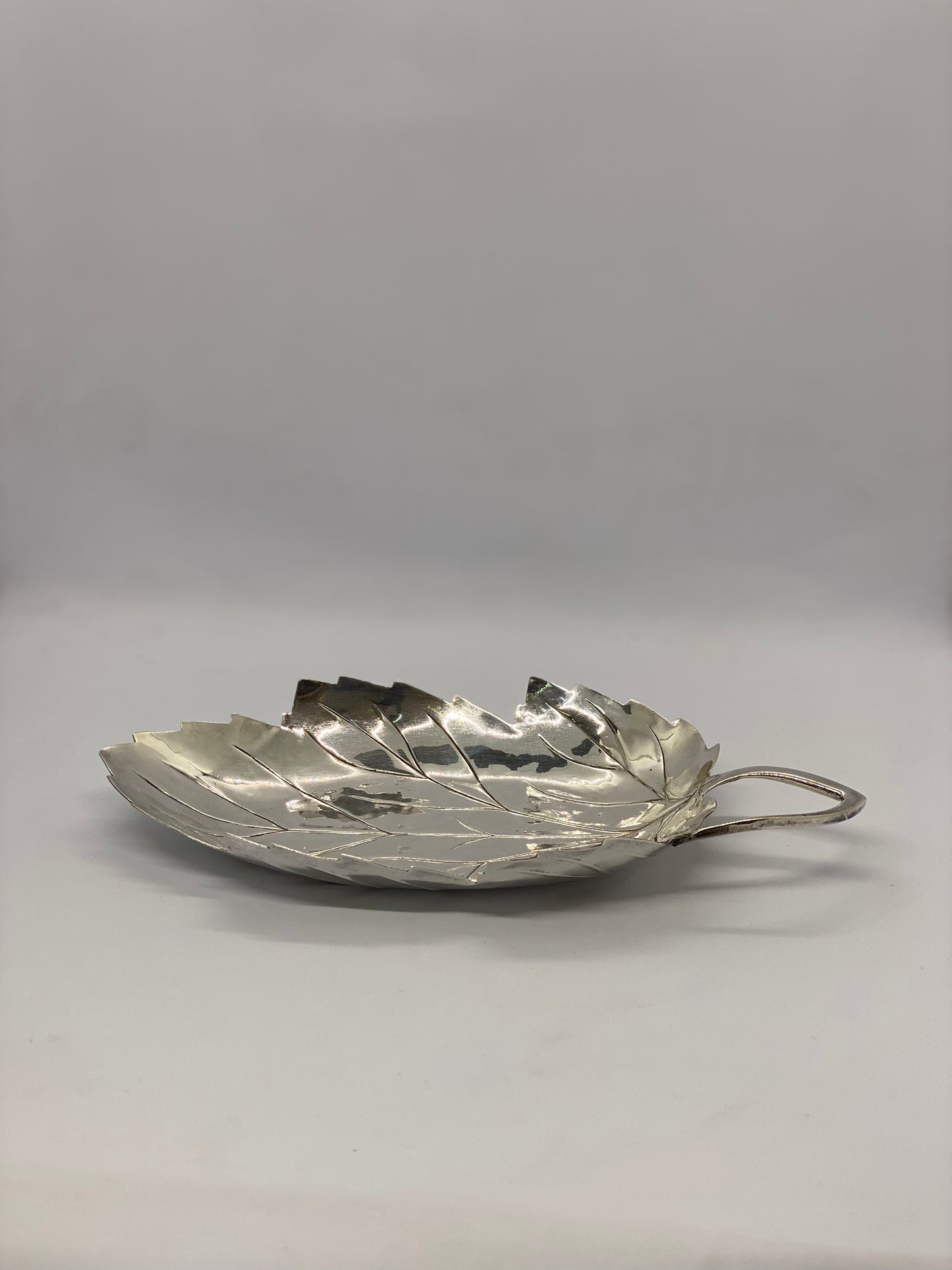 Beautiful Vintage Sterling Silver Leaf Dish