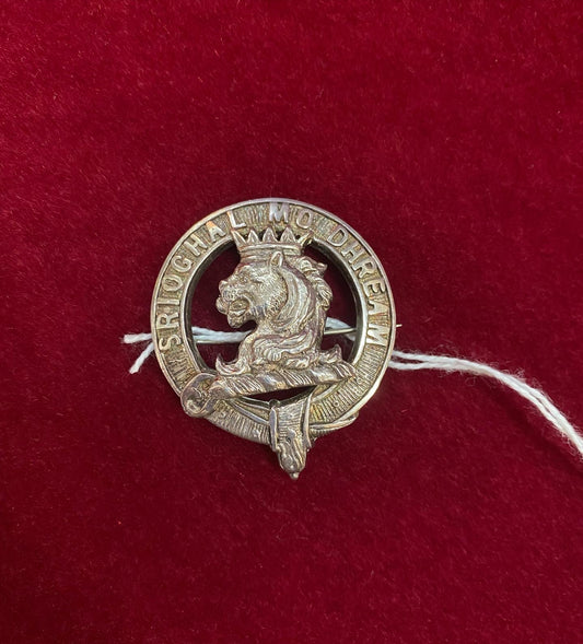 Significant and Collectible Silver Scottish McGregor Clan Brooch