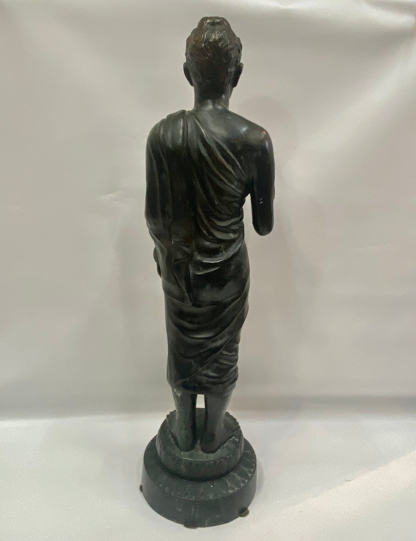 Mid 20th Century Bronze Gandhara Buddha Statue