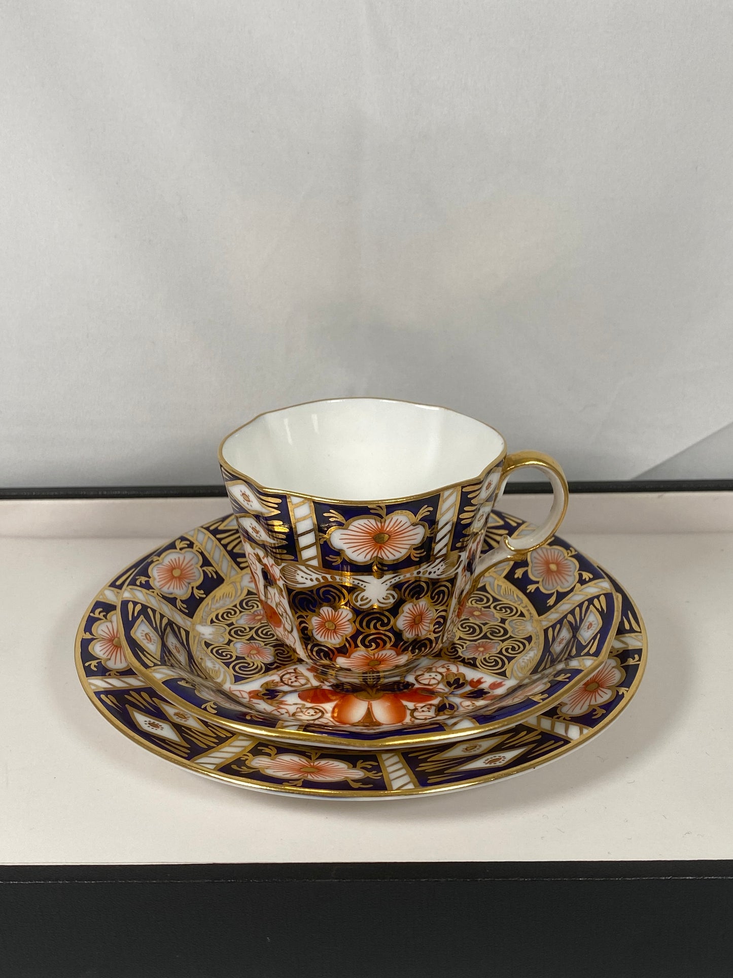 Vintage Royal Crown Derby Old Imari Pattern 2451 Teacup Trios Circa 1939 - 6 Available