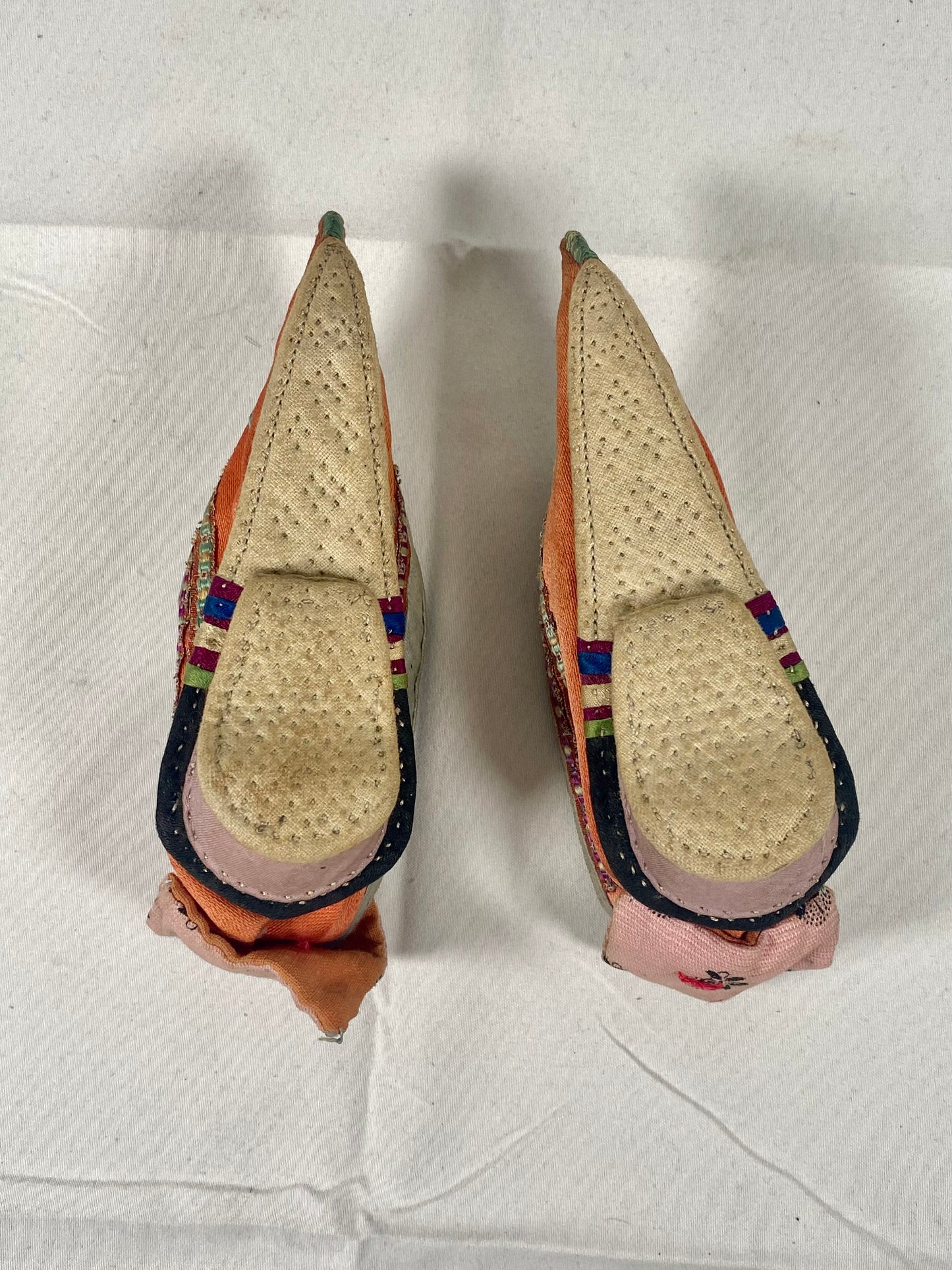 Antique Chinese Lotus / Golden Lily Shoes circa late 19th century, Shaoxing Style Pumps