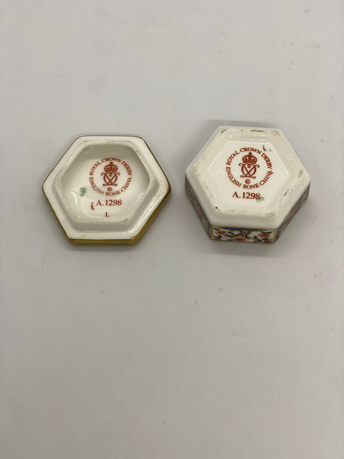 Dish Cache Vintage Royal Crown Derby Royal Honeysuckle Trinket Dish | Cache ...