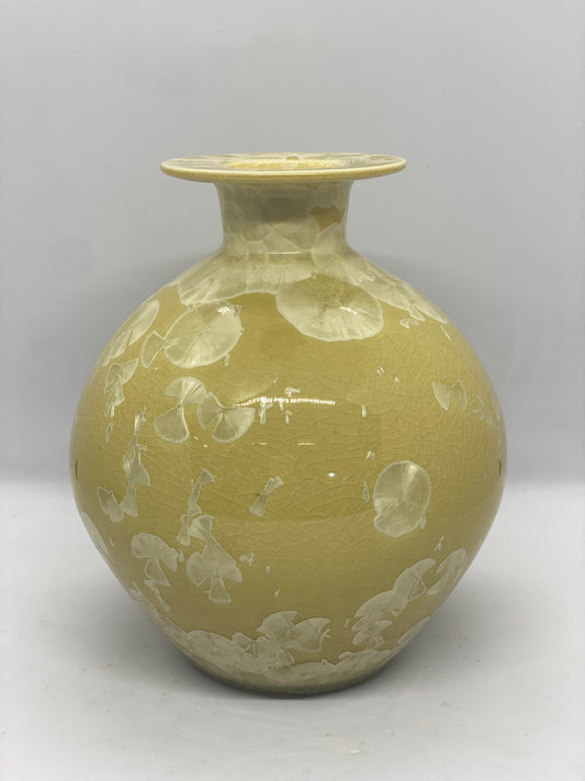 美丽而罕见的黄色中世纪澳大利亚古董陶器，作者：Rynne Tanton