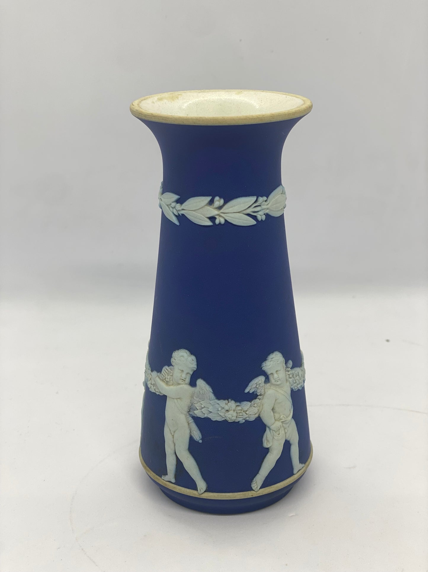 Antique Late Victorian to Edwardian Wedgwood Cobalt Vase