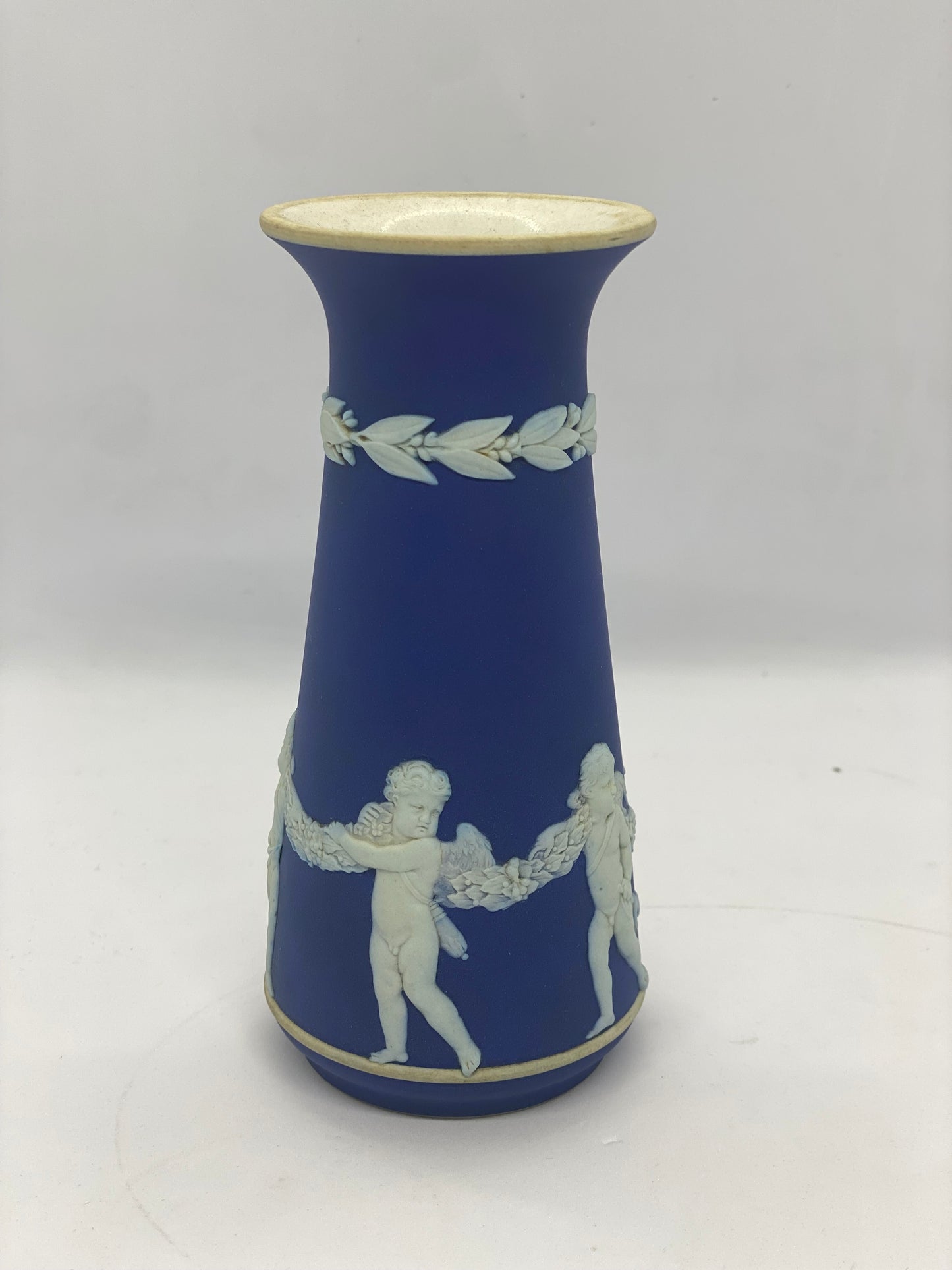 Antique Late Victorian to Edwardian Wedgwood Cobalt Vase