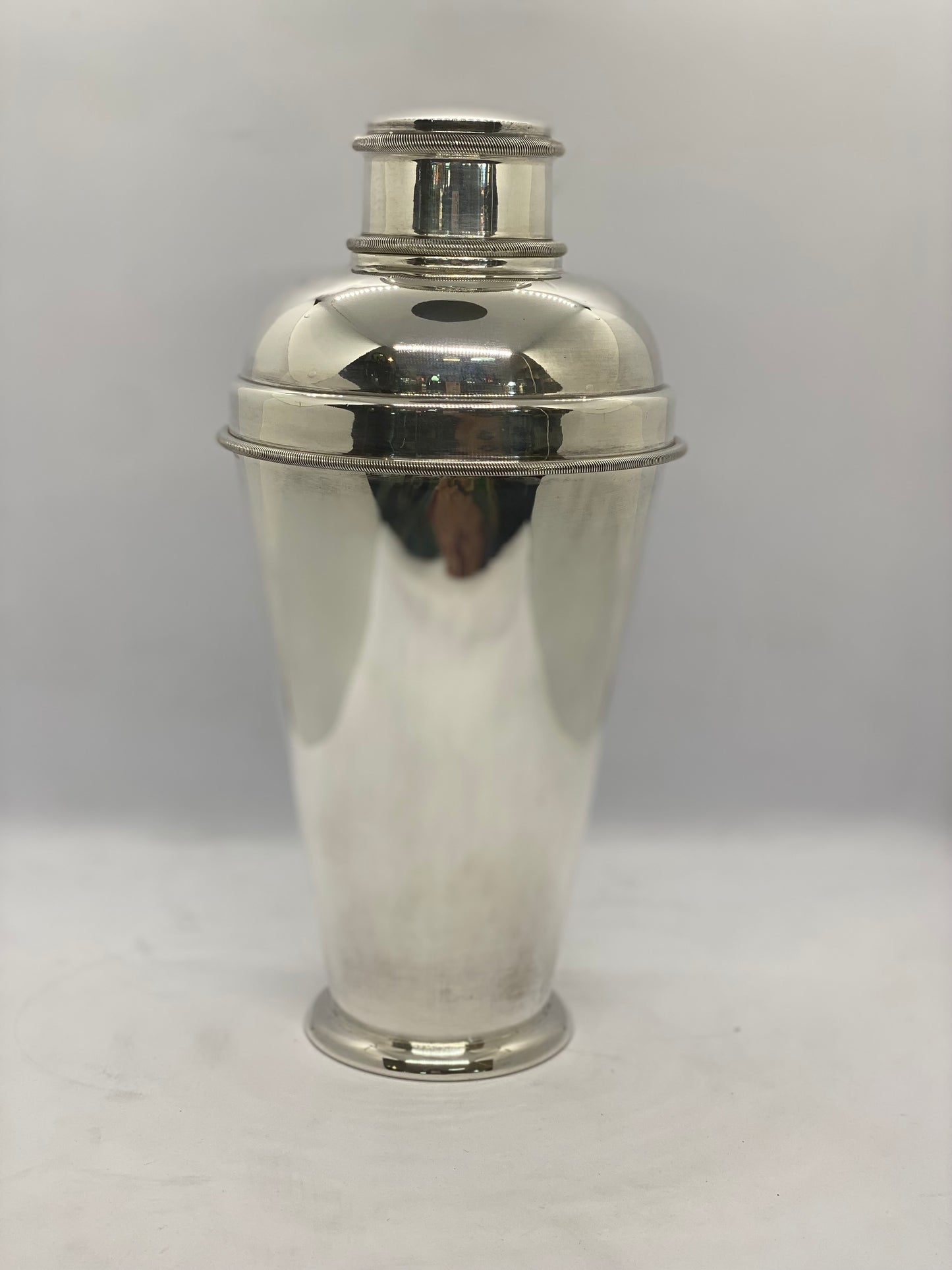 Mid Century Sterling Silver Cocktail Shaker c 1950, Hallmarked Budapest.