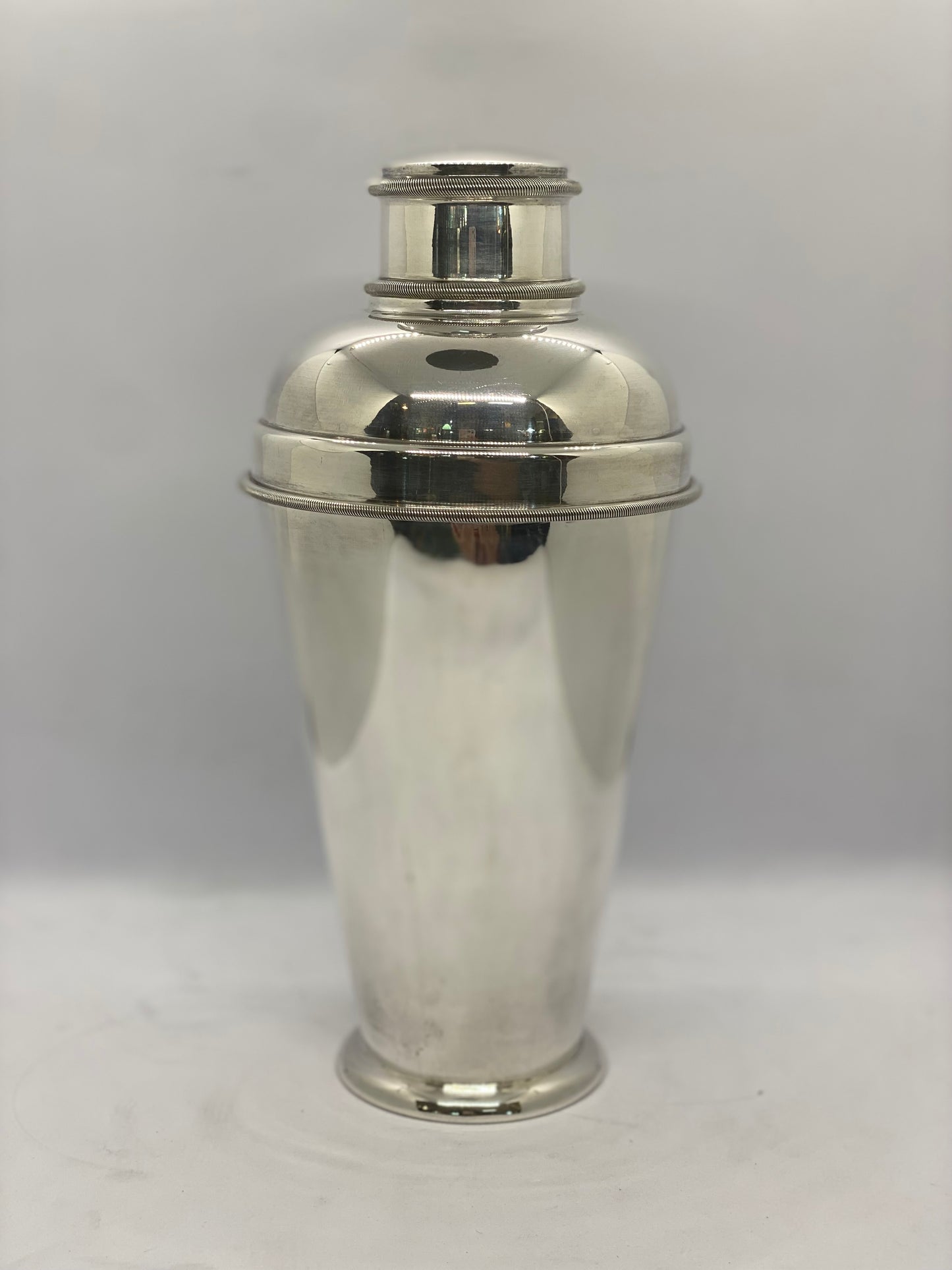 Mid Century Sterling Silver Cocktail Shaker c 1950, Hallmarked Budapest.