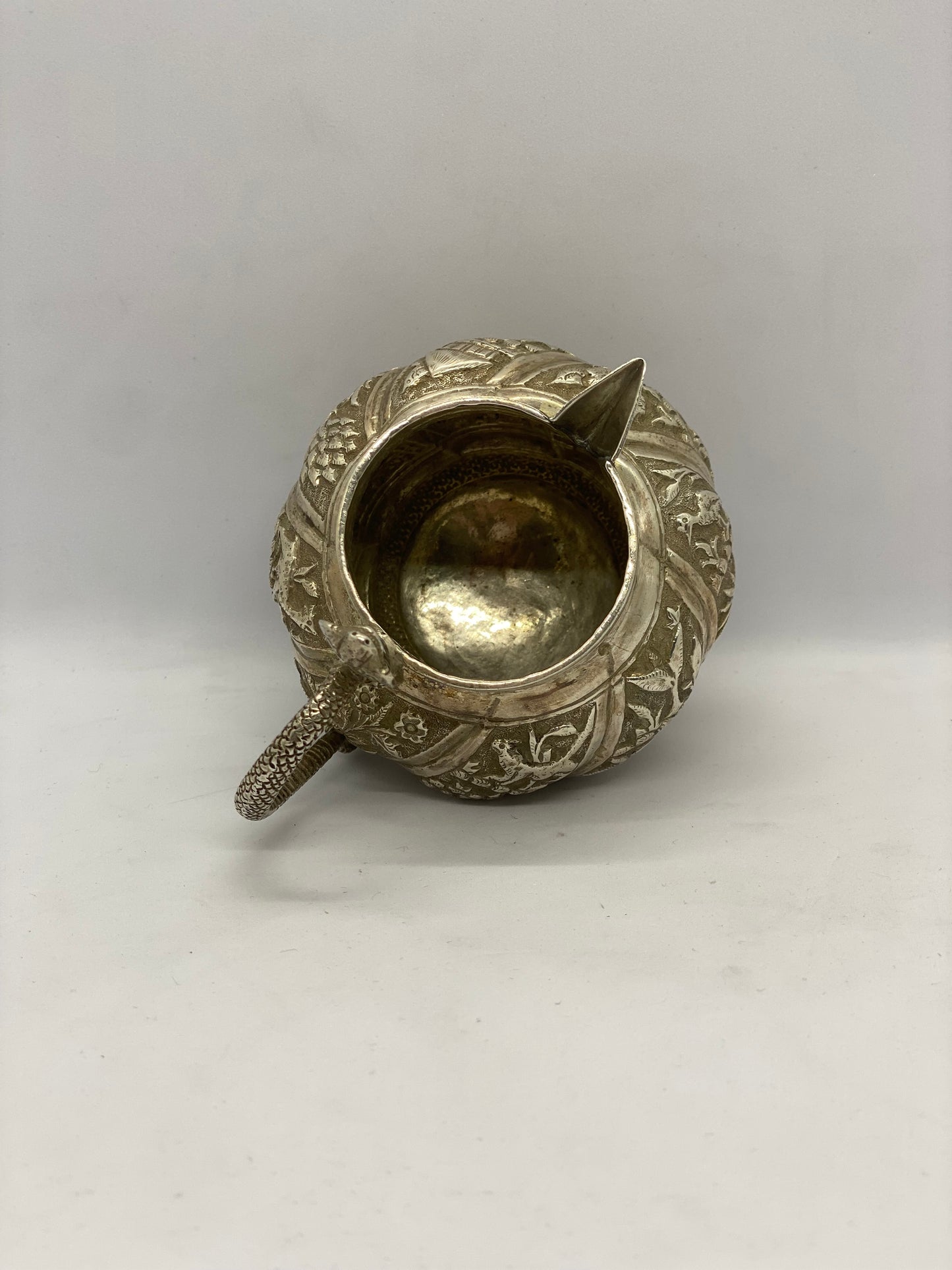 Colonial Indian Silver Cobra-handled Jug circa 1860 - 1900