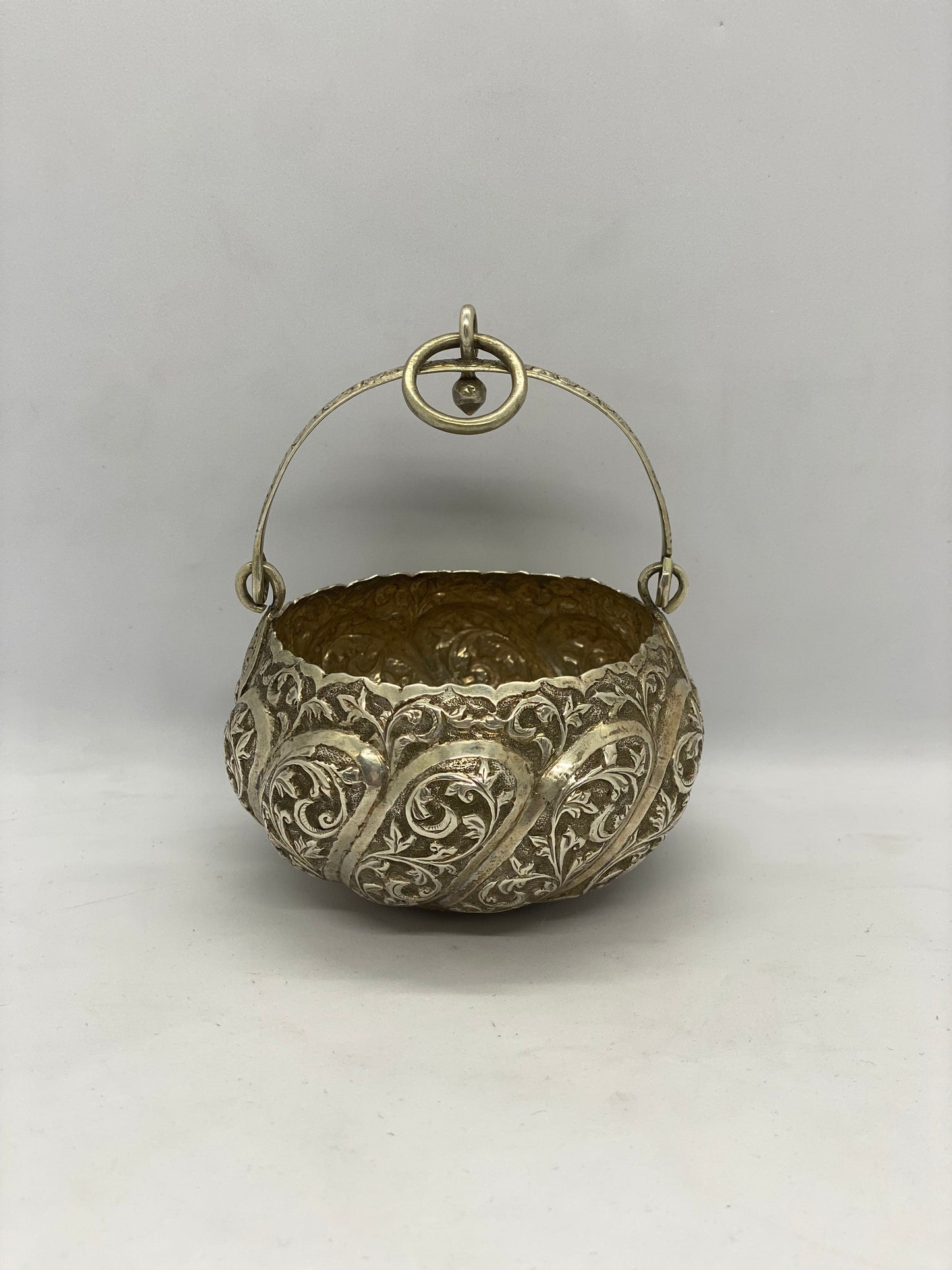 Colonial Anglo Indian Hanging Basket Circa 1880.