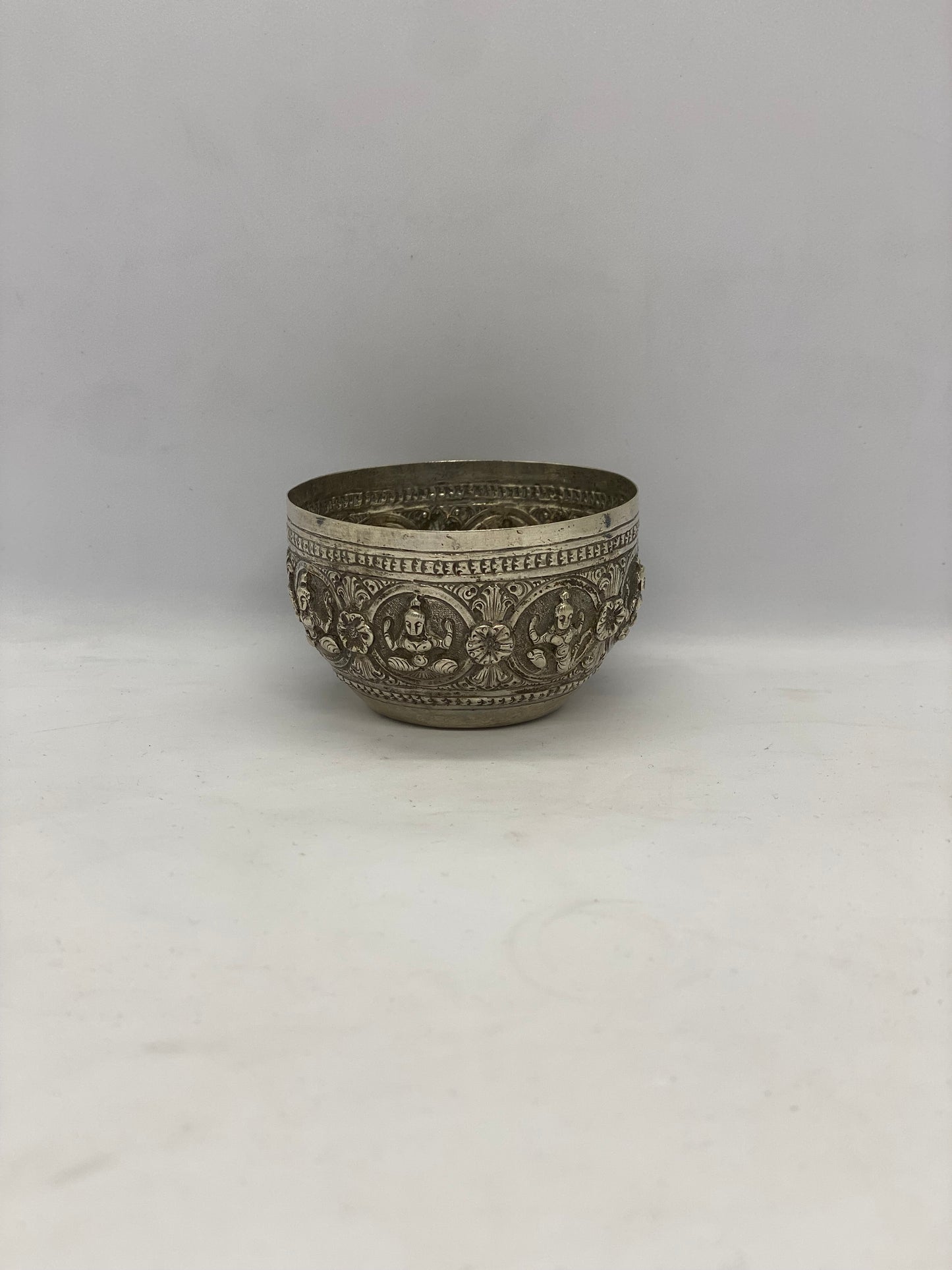 Southeast Asian Antique Silver Offering Bowl / Cup