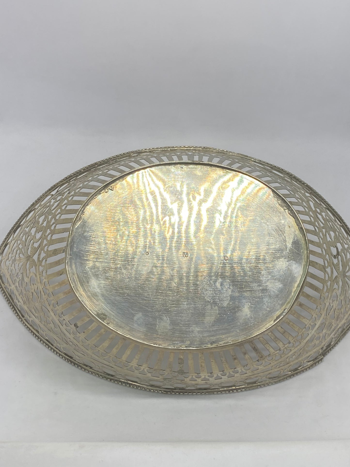 Art Deco Silver Filigree Basket circa 1921