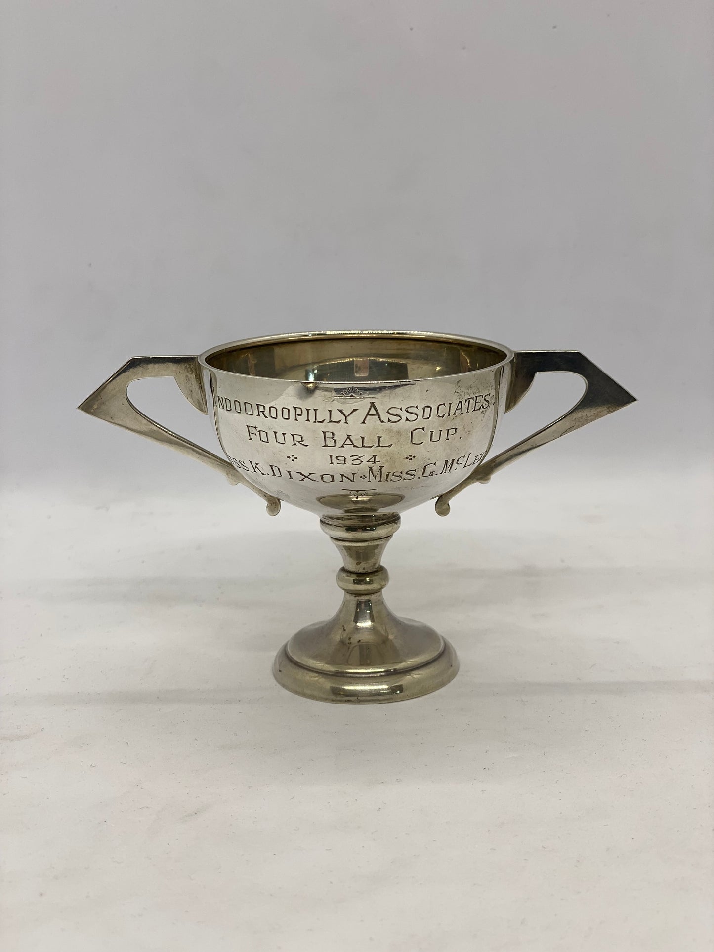 1930s Queensland Sterling Four Ball Golfing Trophy