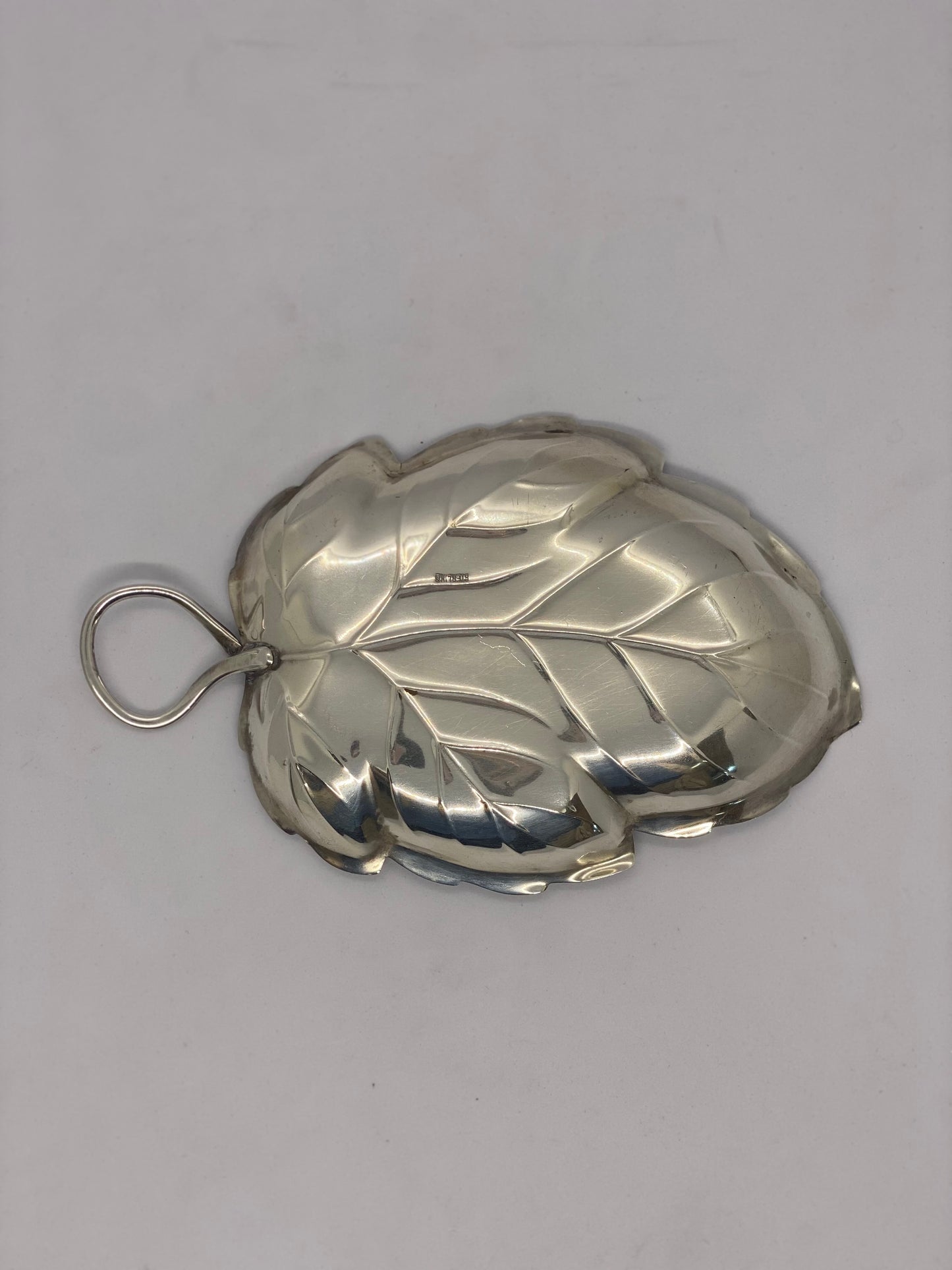 20th Century Sterling Silver Leaf Dish