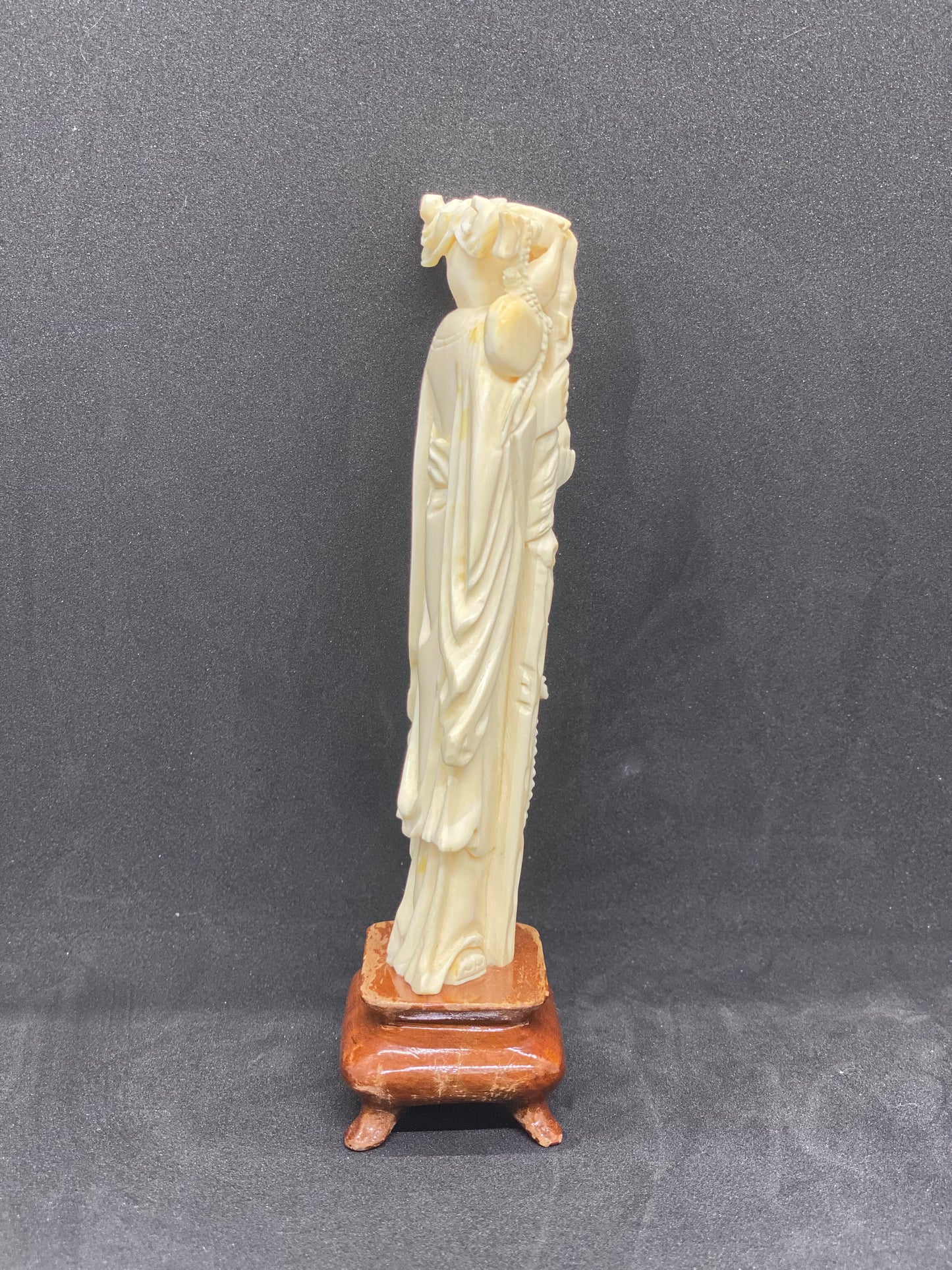 Antique Chinese Ivory Figurine of Shoulao, one of the Eight Immortals