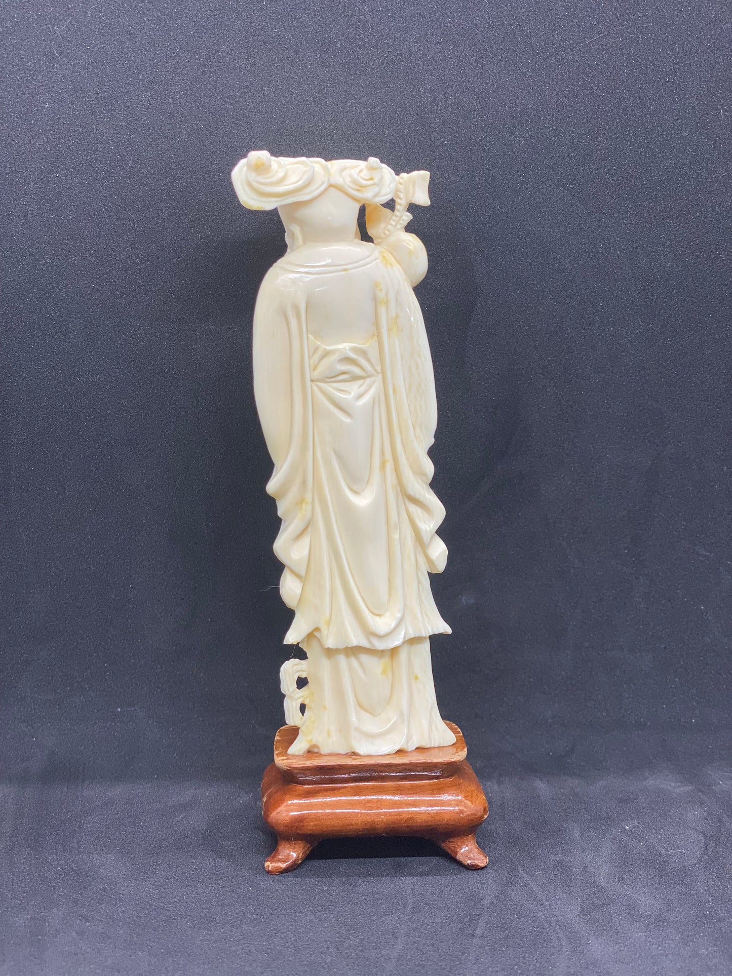 Antique Chinese Ivory Figurine of Shoulao, one of the Eight Immortals