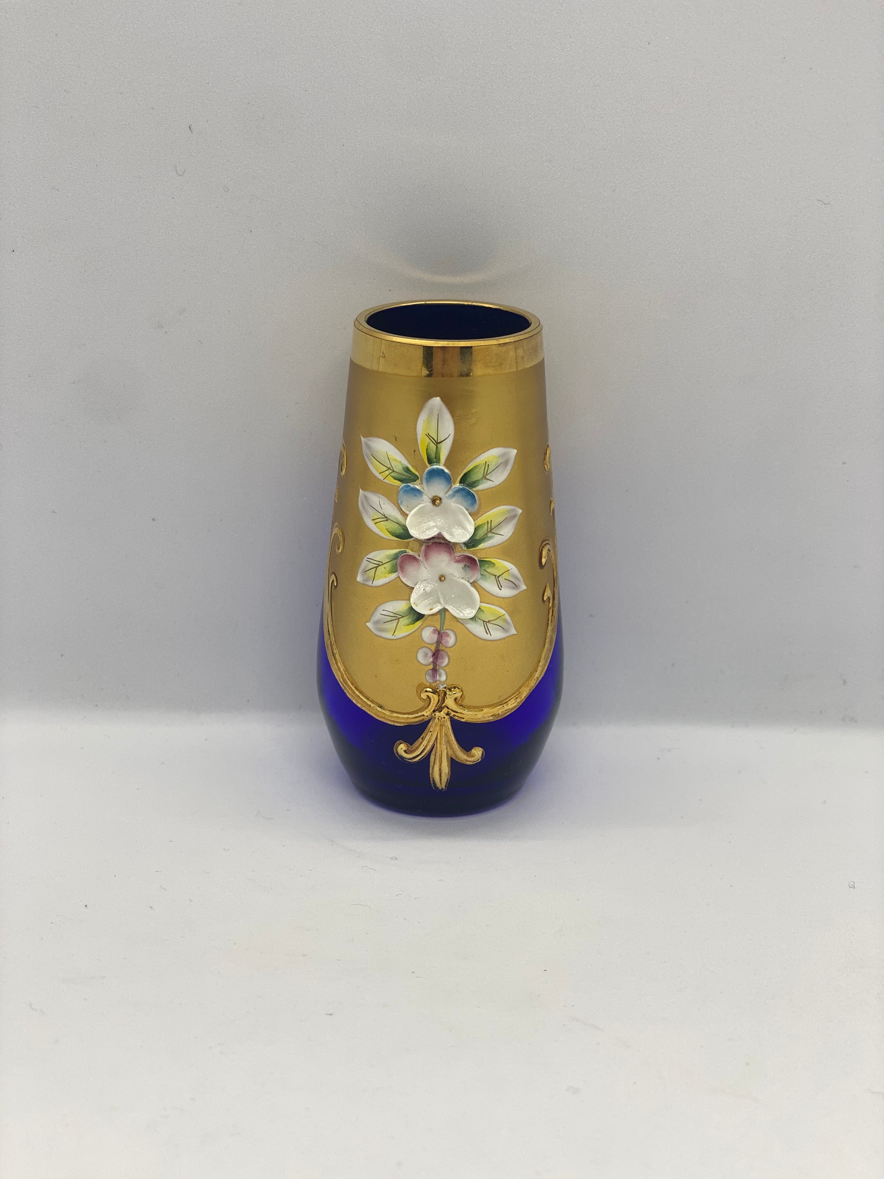 Dish Cache Mid Century Bohemian Crystal Cobalt Blue Lidded Dish | Cache Antiques ...
