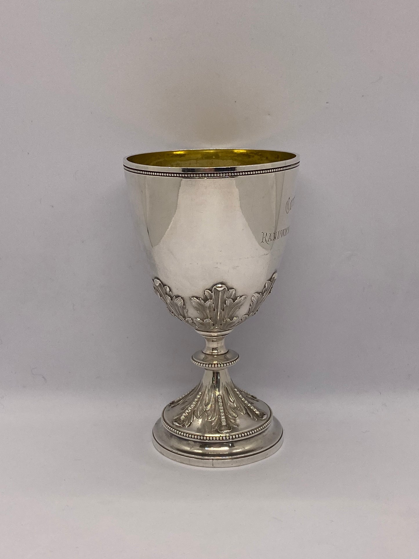 Sterling Silver Corinthian Cup for Randwick Autumn Meeting 1869