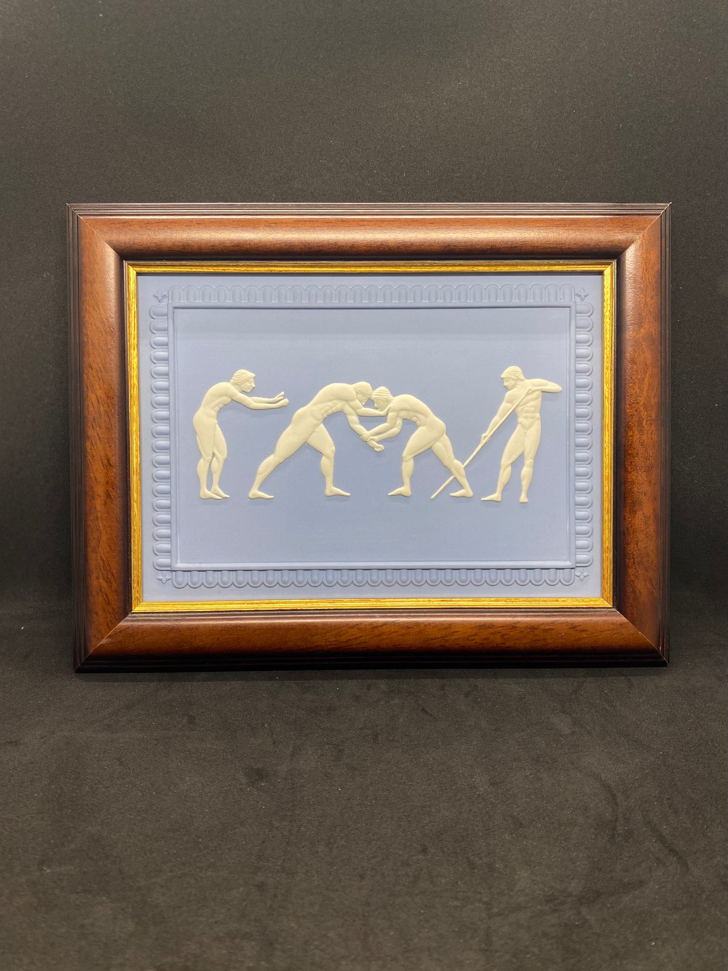 Vintage Wedgwood "The Wrestler" Jasperware Plaque Sydney Olympics Ltd Edition