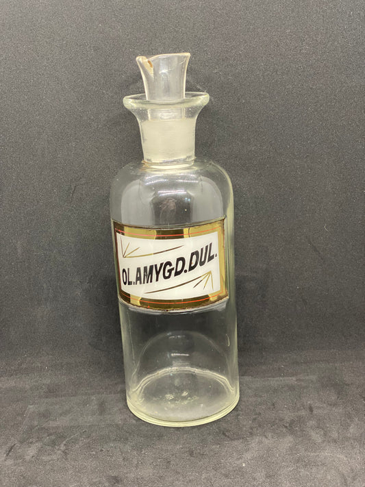 古董美国药剂师瓶，W, T &amp; Co. 出品，约 1880-90 年 - Ol. Amygd. Dul.