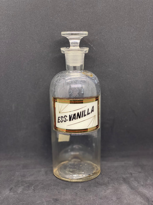 古董美国药剂师瓶，W, T &amp; Co. 出品，约 1880-90 年 - Ess Vanilla