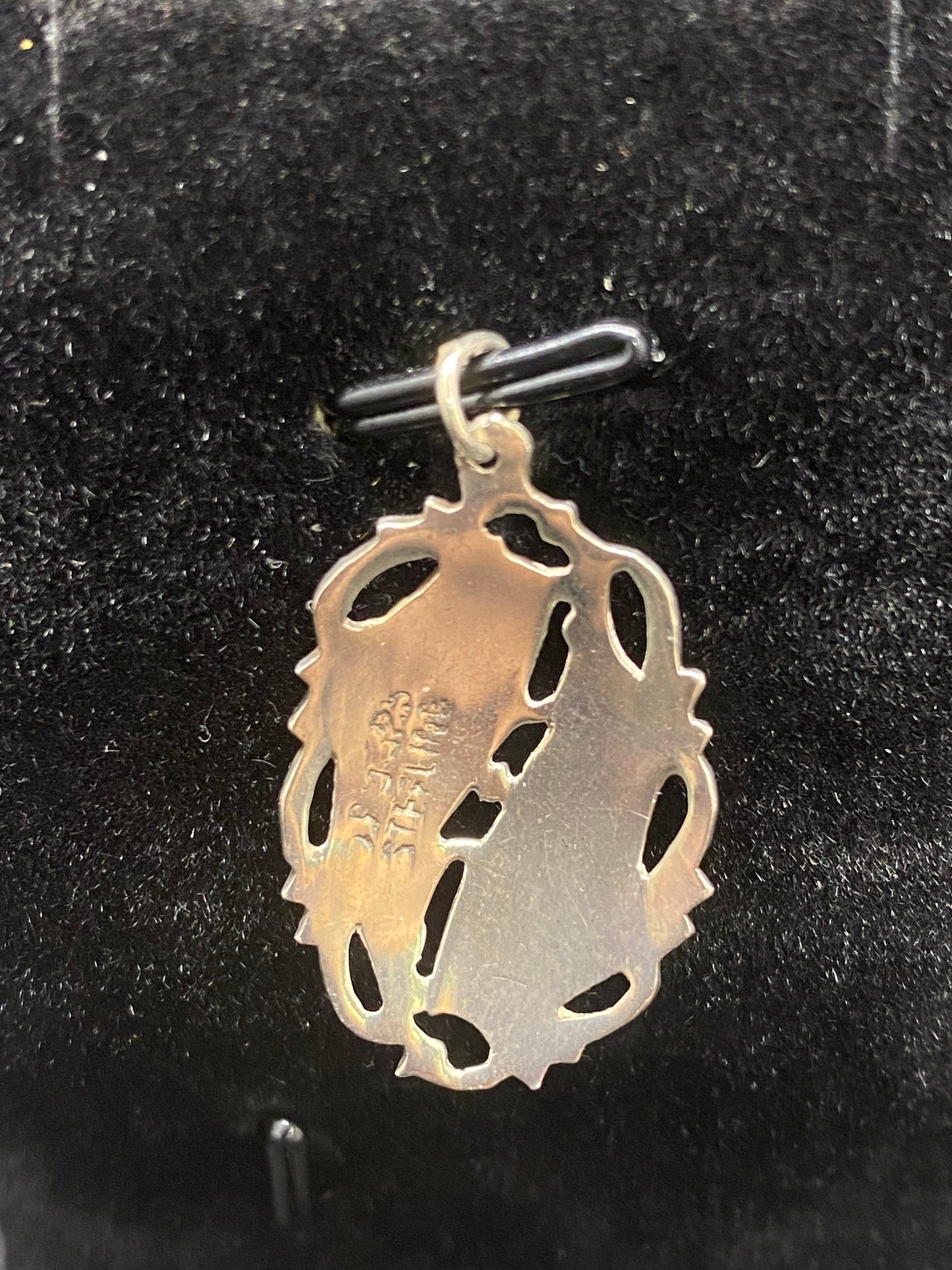 Thailand Sterling Silver and Niello Pendant