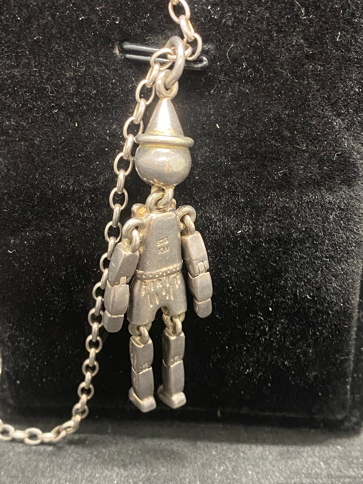 Karen Walker Sterling Silver Pinocchio Pendant with Chain