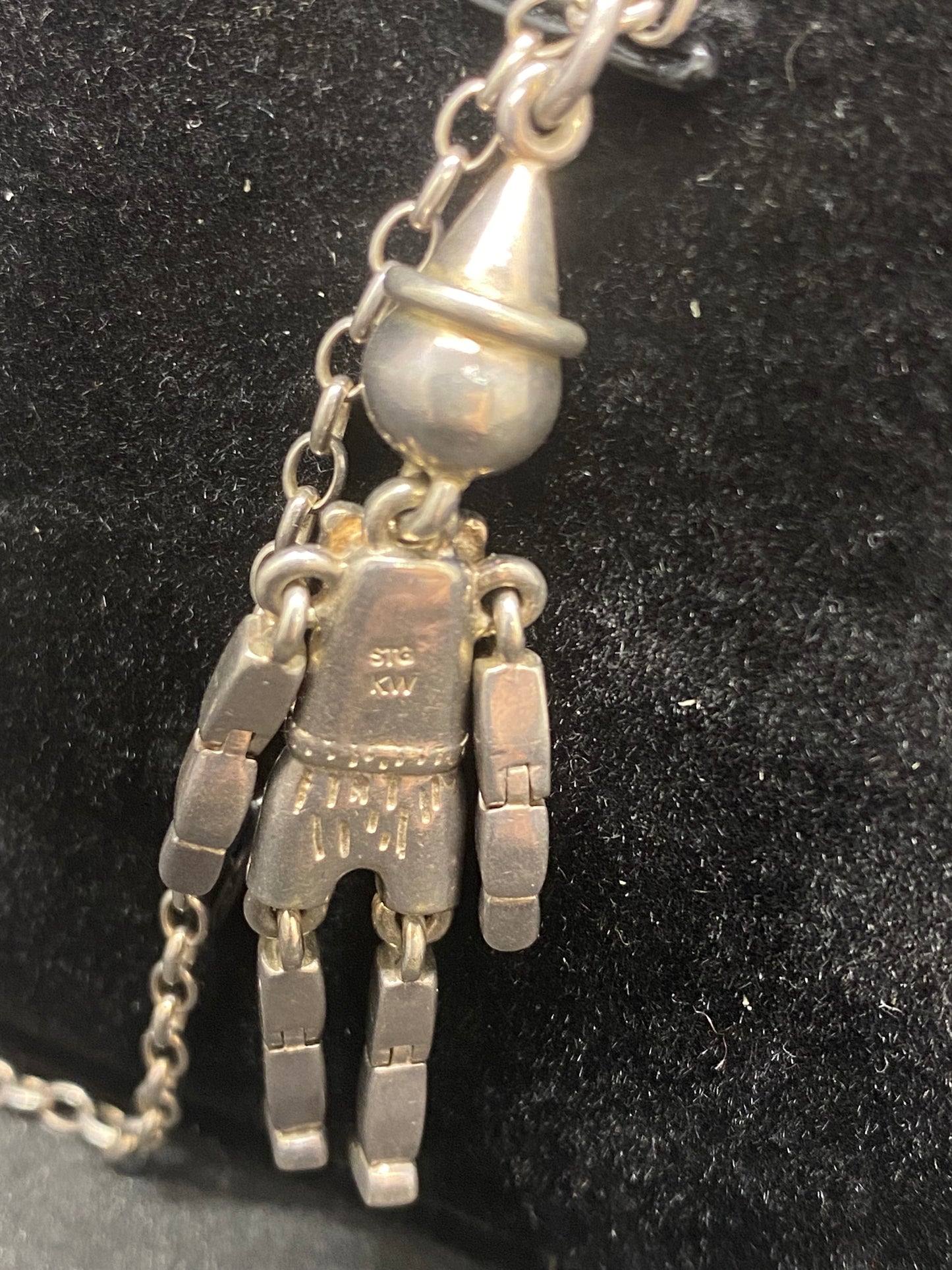 Karen Walker Sterling Silver Pinocchio Pendant with Chain