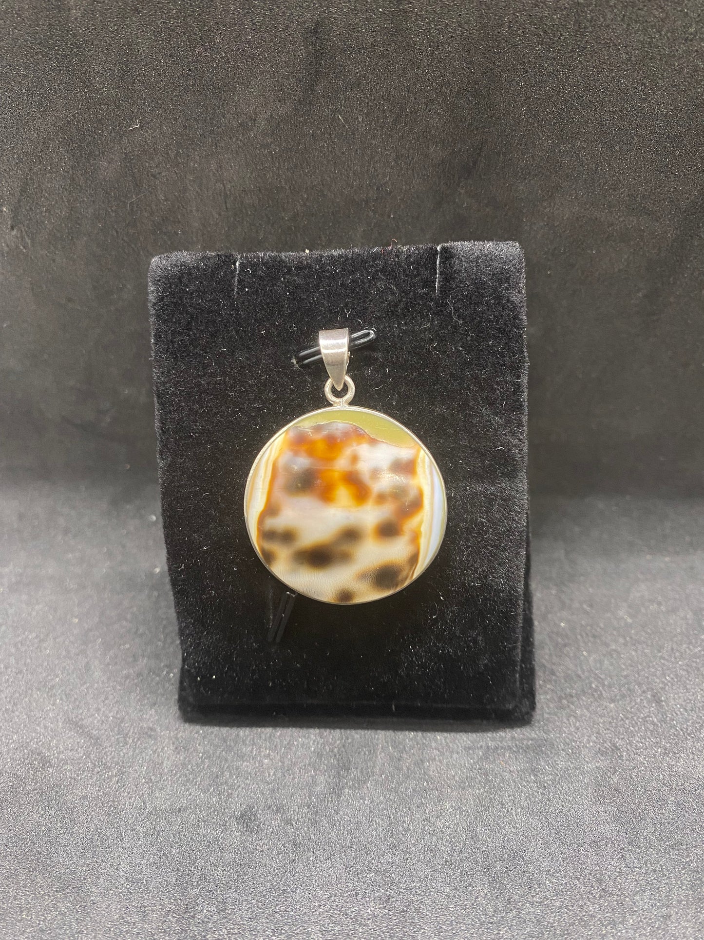 Sterling Silver & Shell Pendant