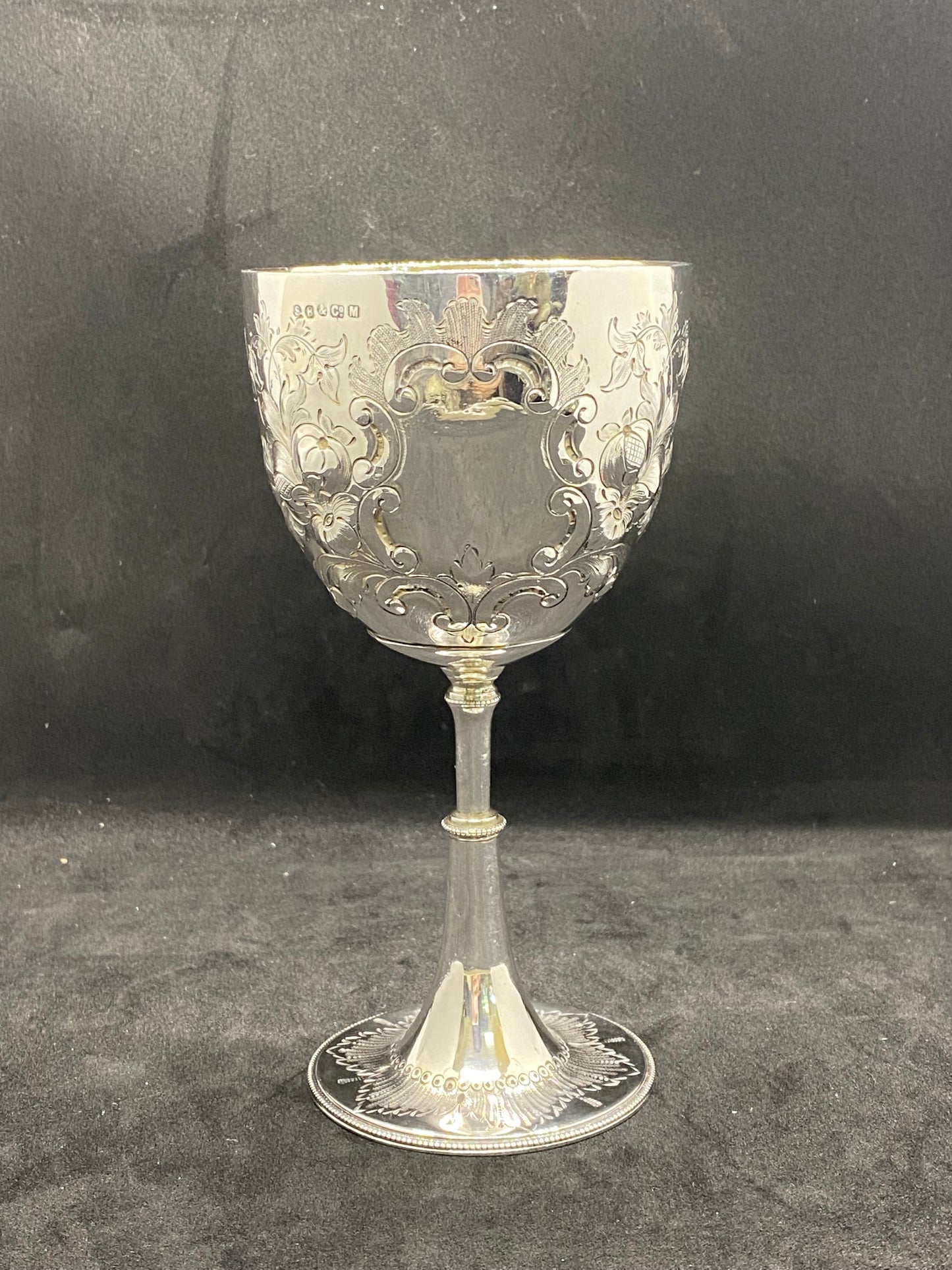 Antique Late Victorian Sterling Silver Goblet