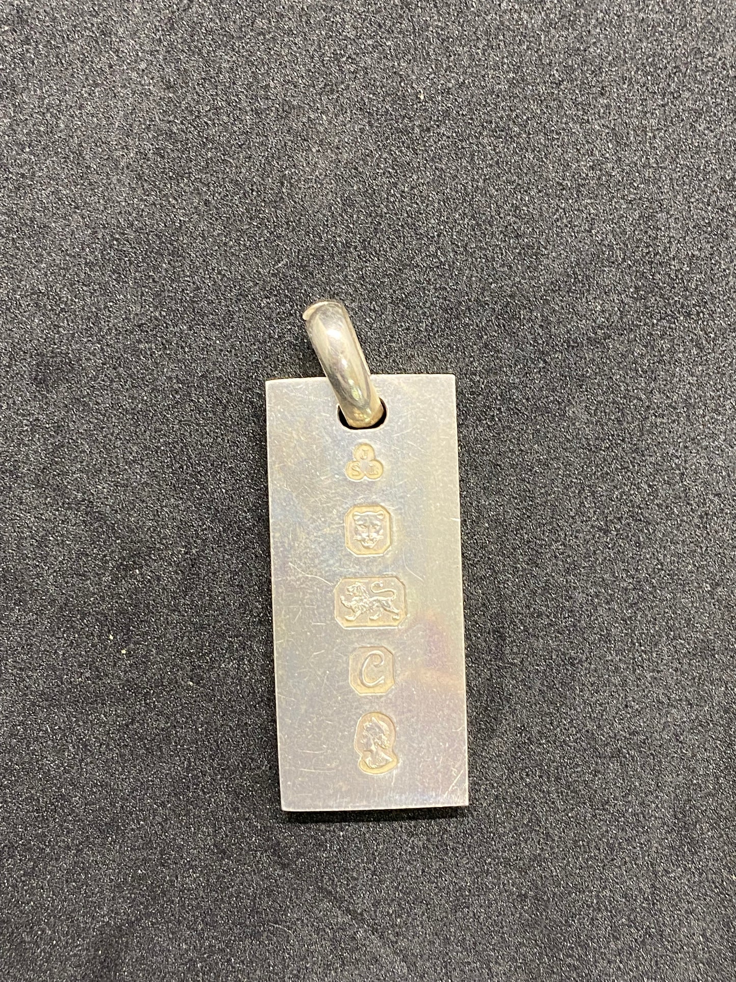 Vintage Sterling Silver Ingot Pendant