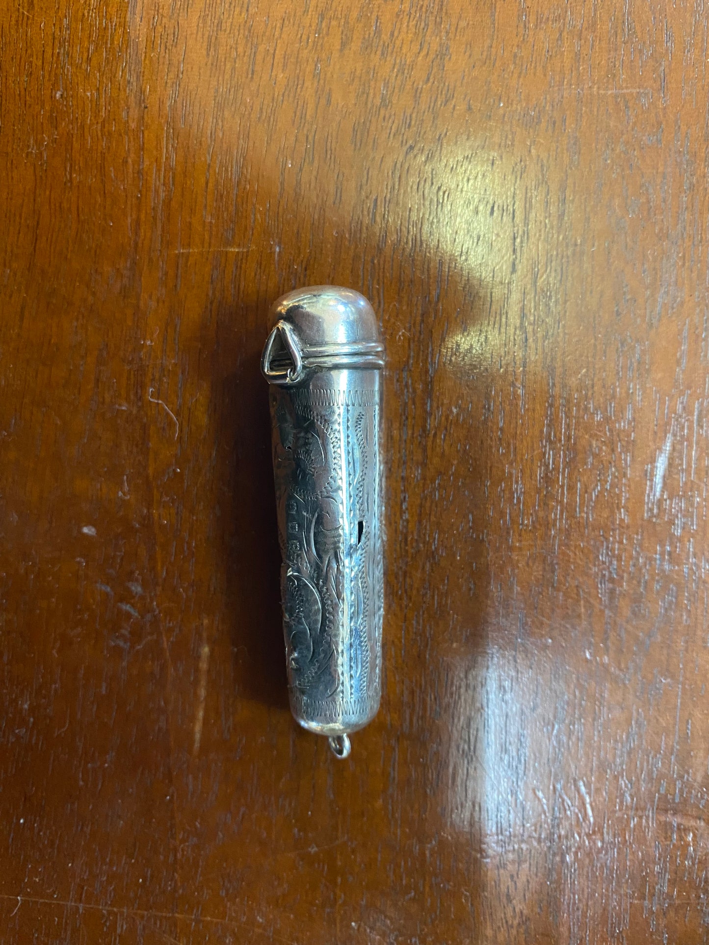 Antique Silver Cheroot / Pencil Holder